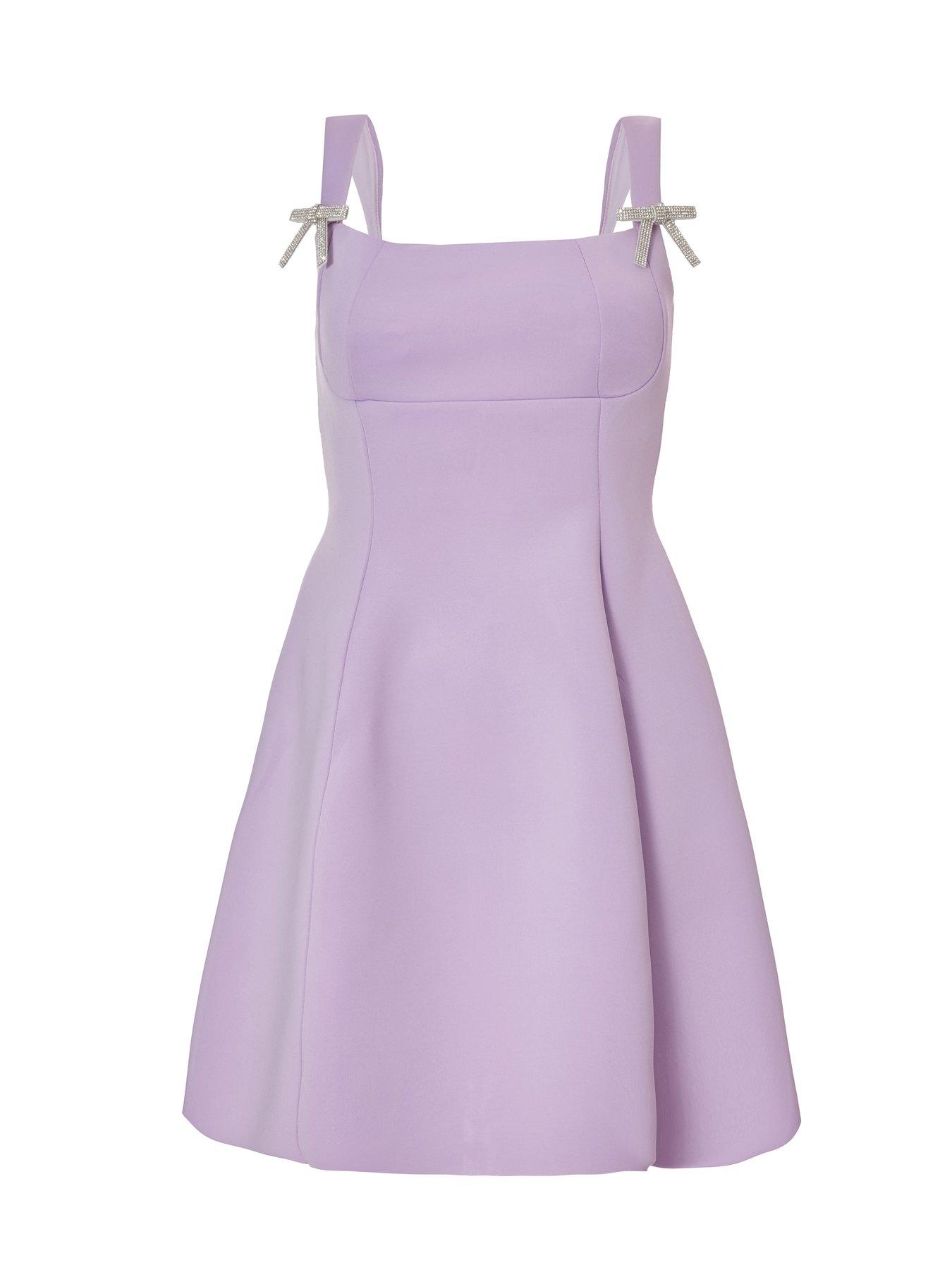  image of quiz-lilac-a-line-mini-dress