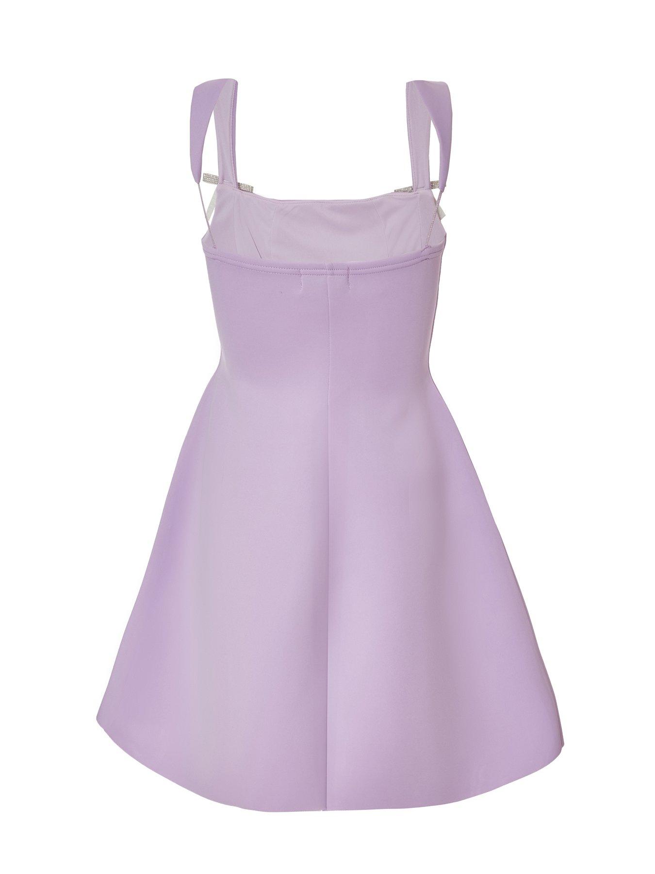  image of quiz-lilac-a-line-mini-dress