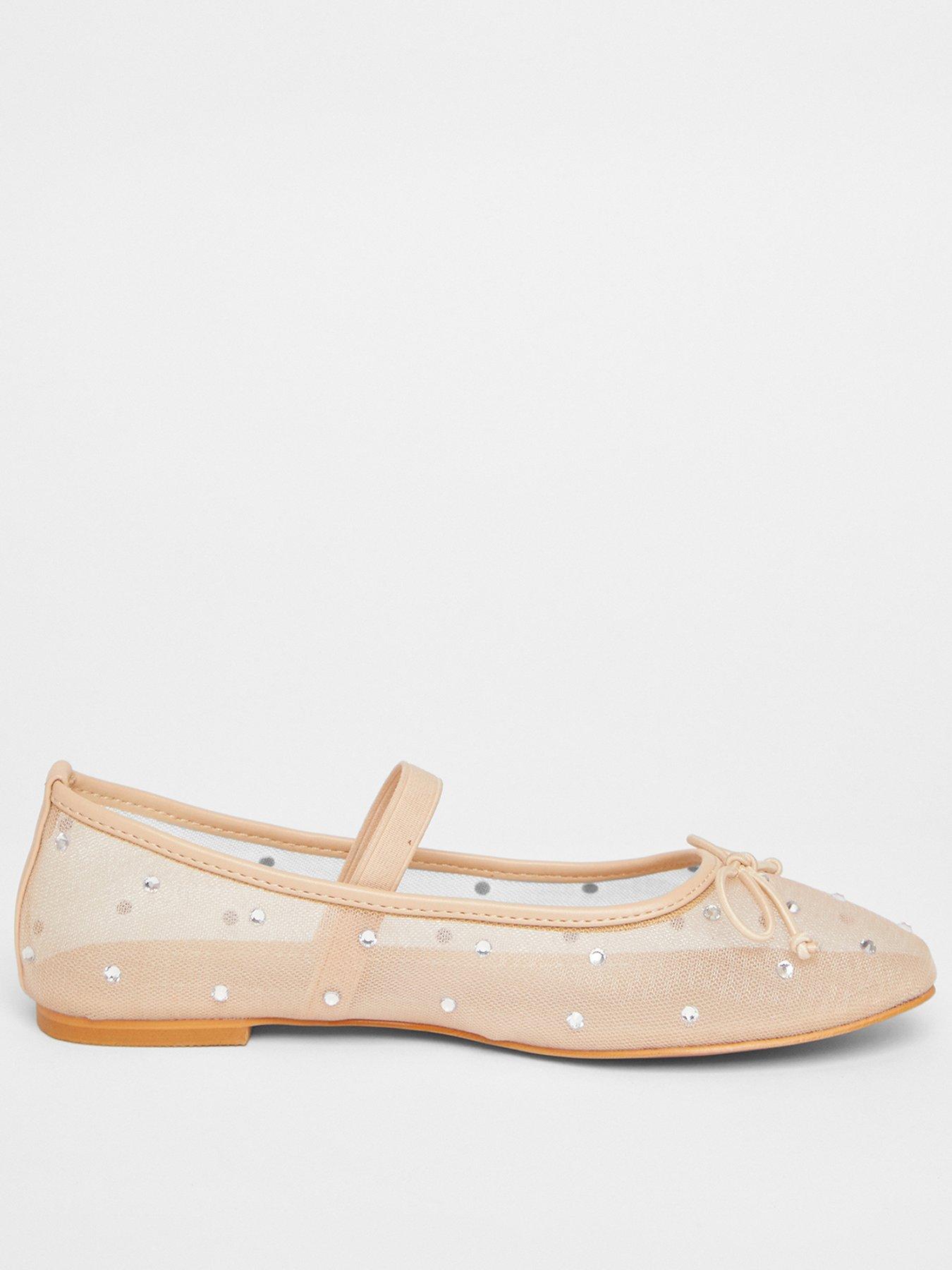 quiz-nude-mesh-diamante-bow-pumps