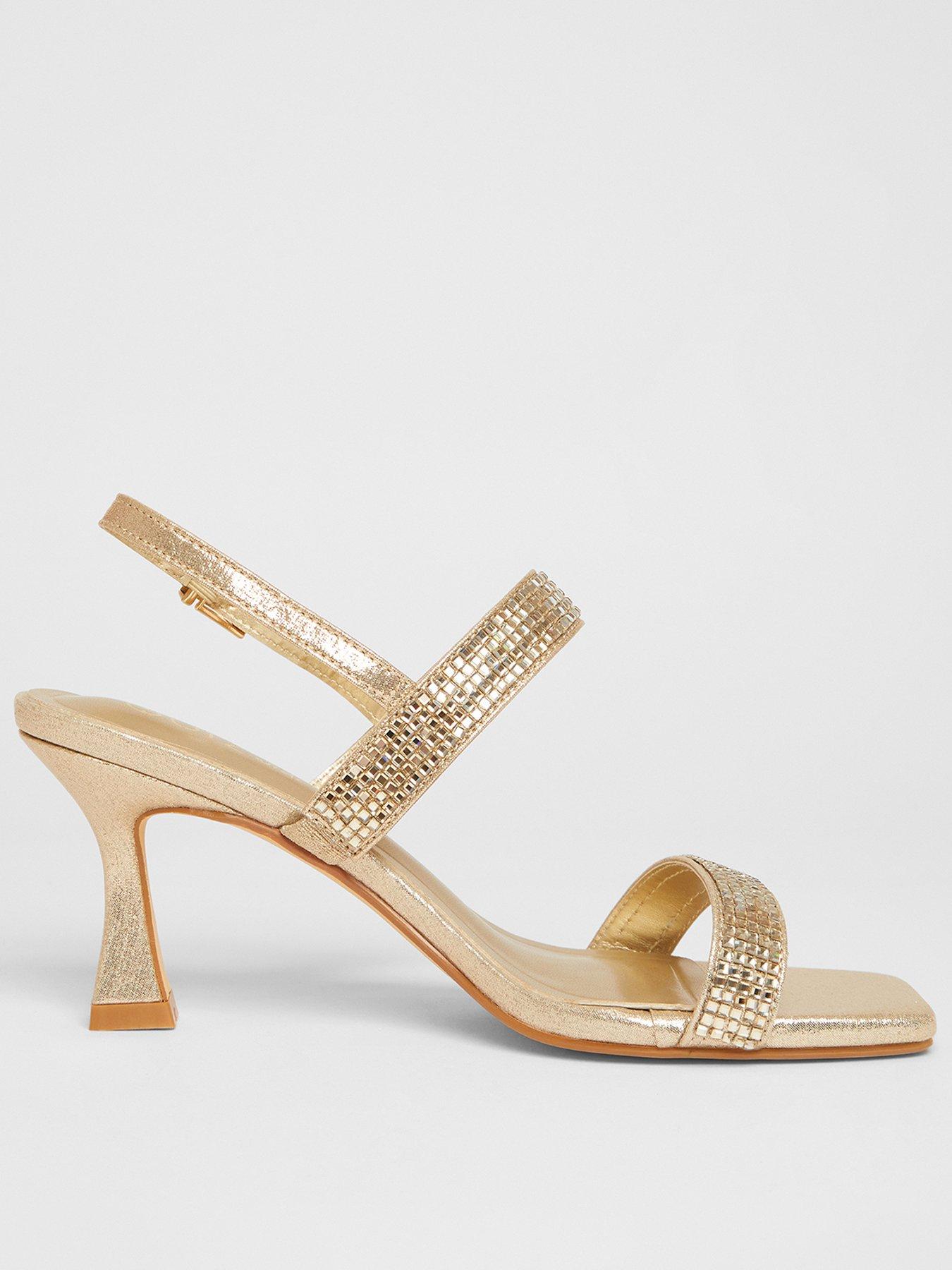 quiz-wide-fit-gold-diamante-strappy-heels