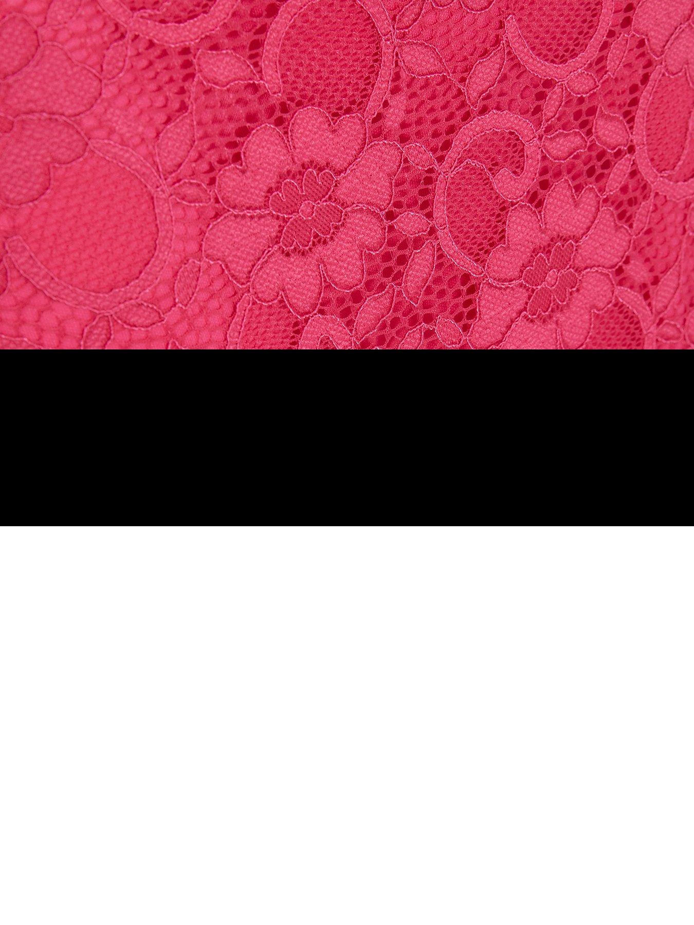  image of quiz-hot-pink-lace-maxi-skirt