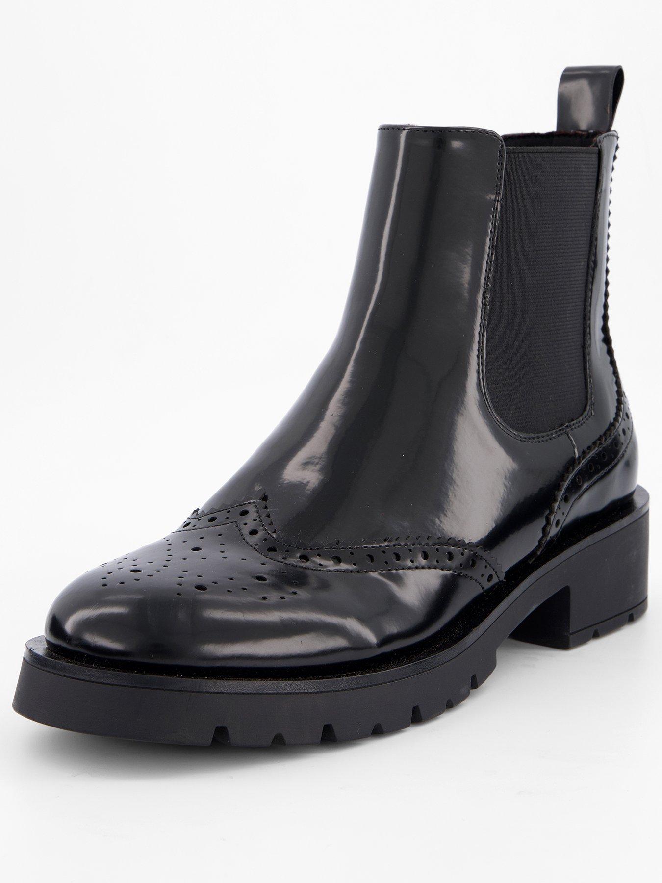 Image 3 of 7 of V by Very Brogue Ankle Boot - Black