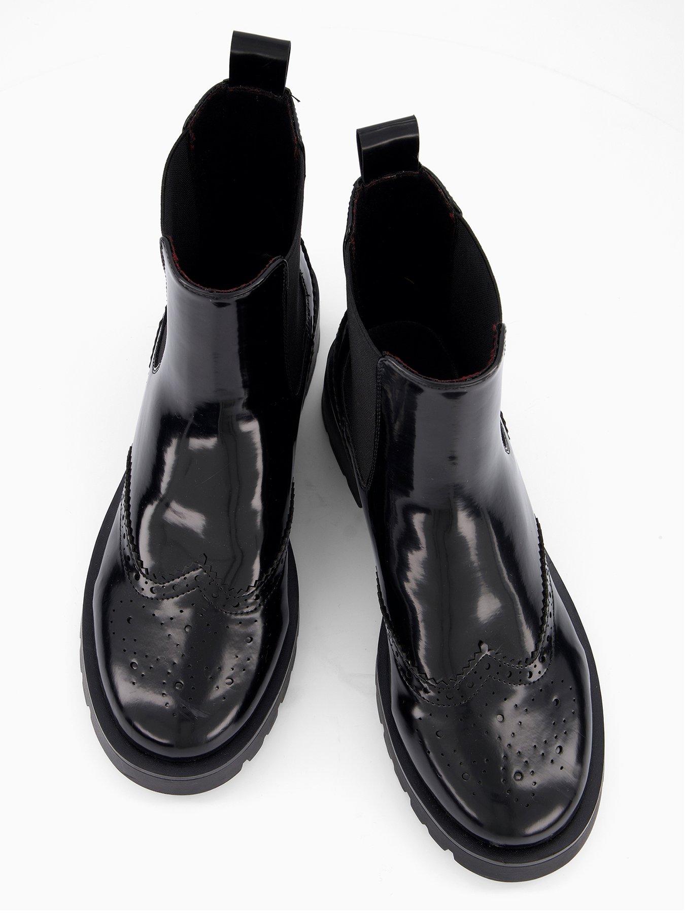 Image 4 of 7 of V by Very Brogue Ankle Boot - Black
