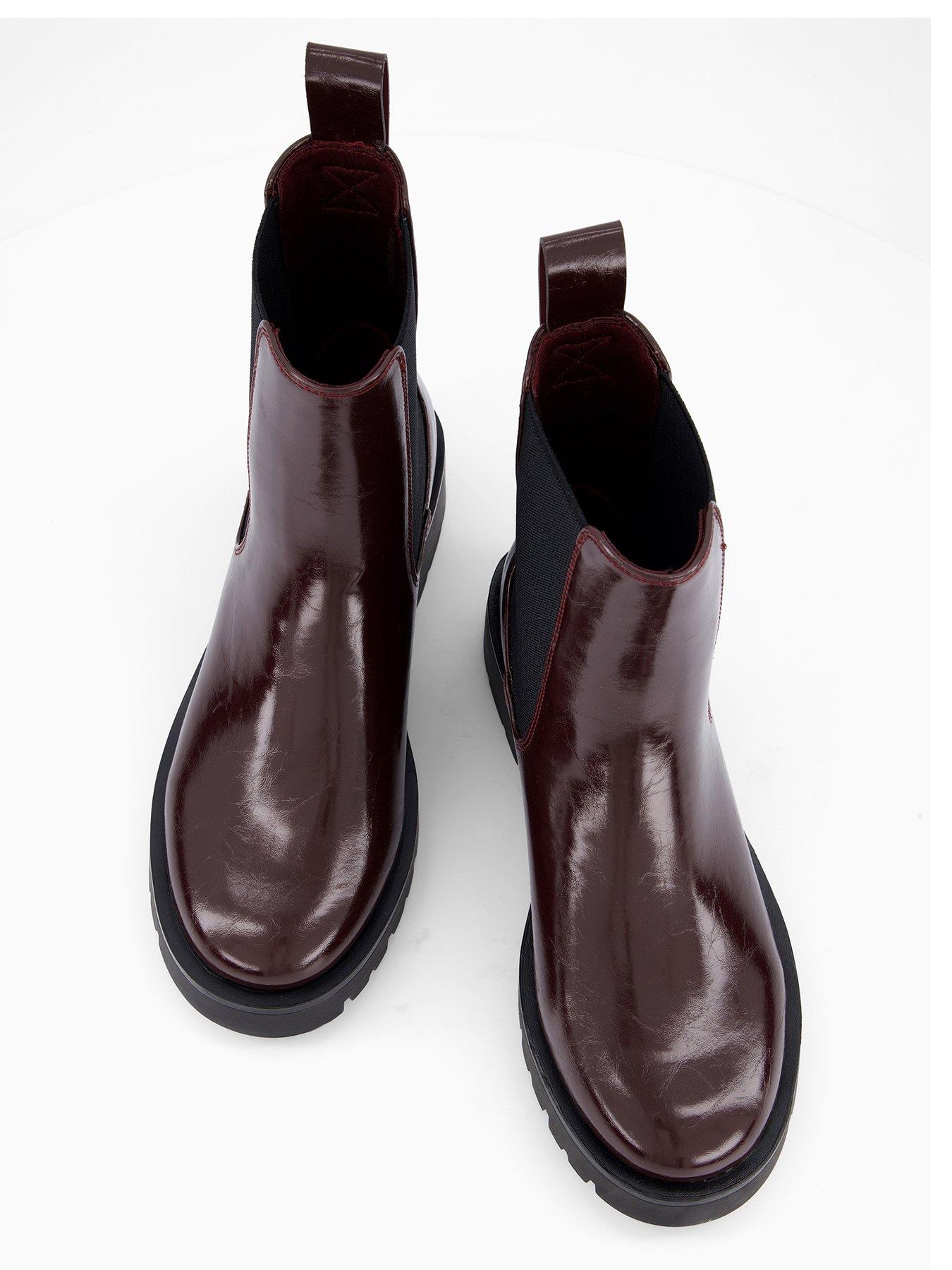 Image 4 of 7 of V by Very Chunky Chelsea Ankle Boot - Red