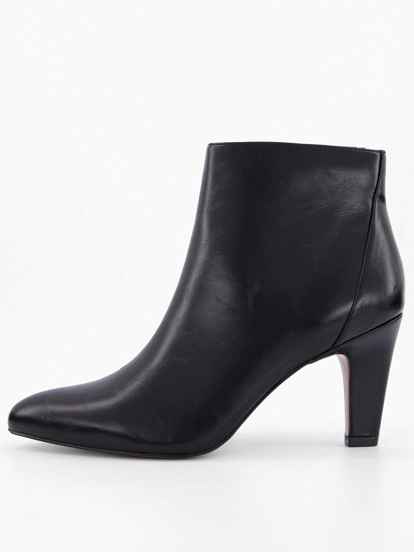 Image 2 of 7 of V by Very Round Toe Ankle Boot - Black