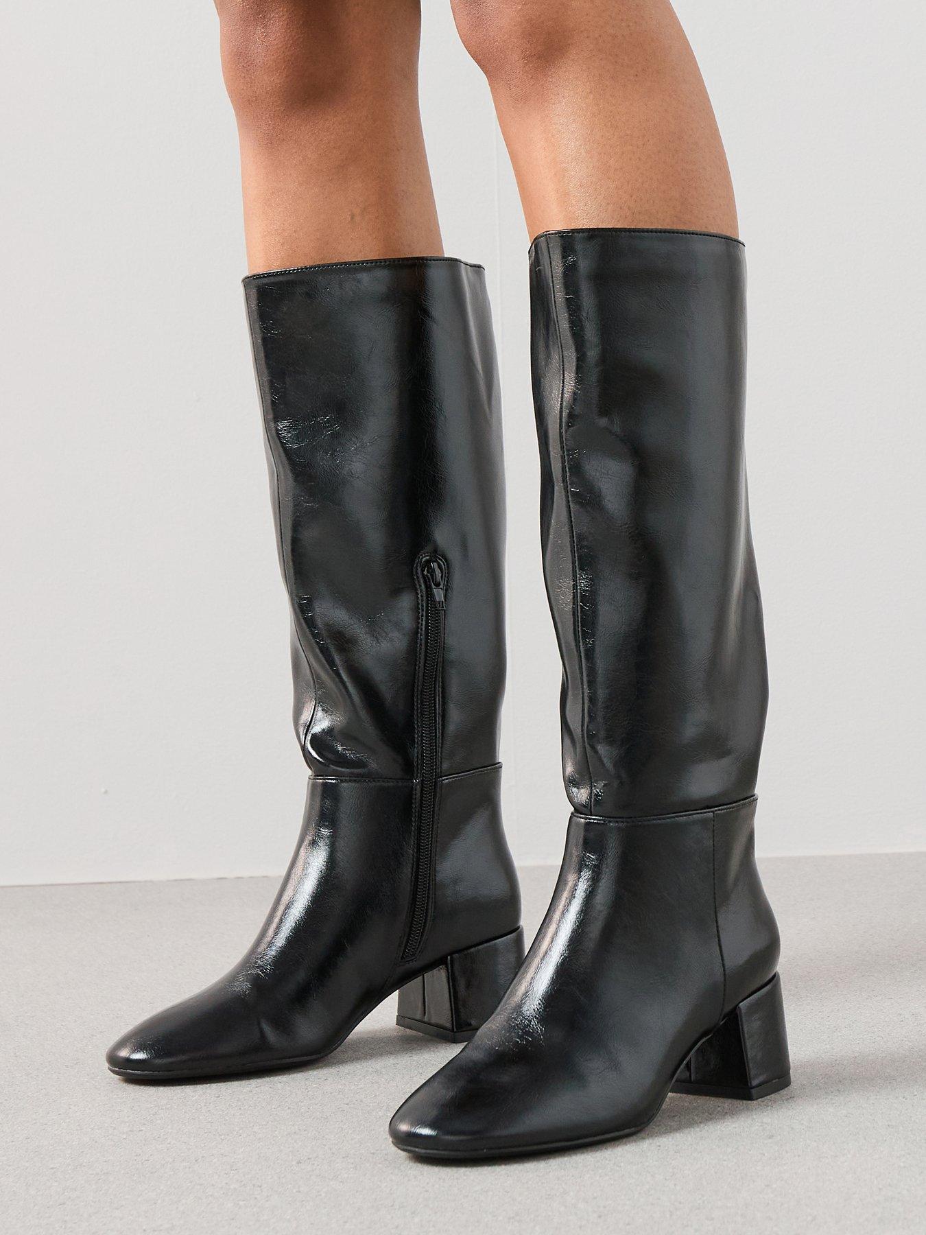undefined Low Block Heel Boot