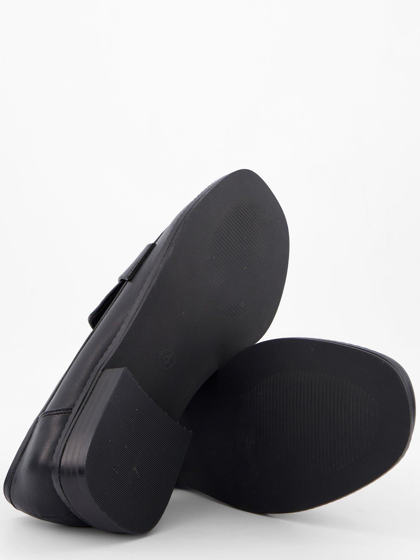 Image 5 of 7 of The Very Collection Wide Fit Penny Loafer - Black