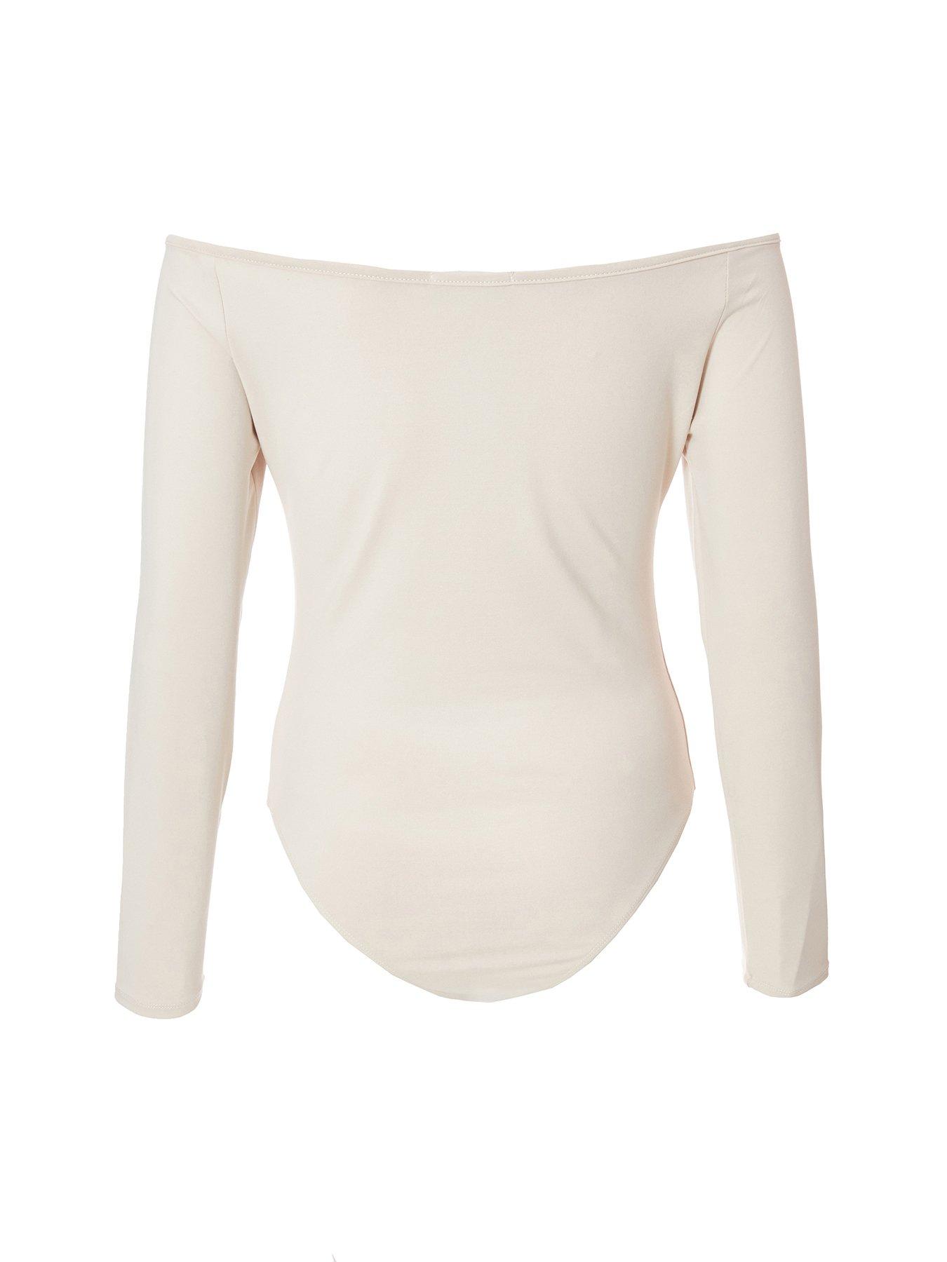 image of quiz-cream-bardot-bodysuit