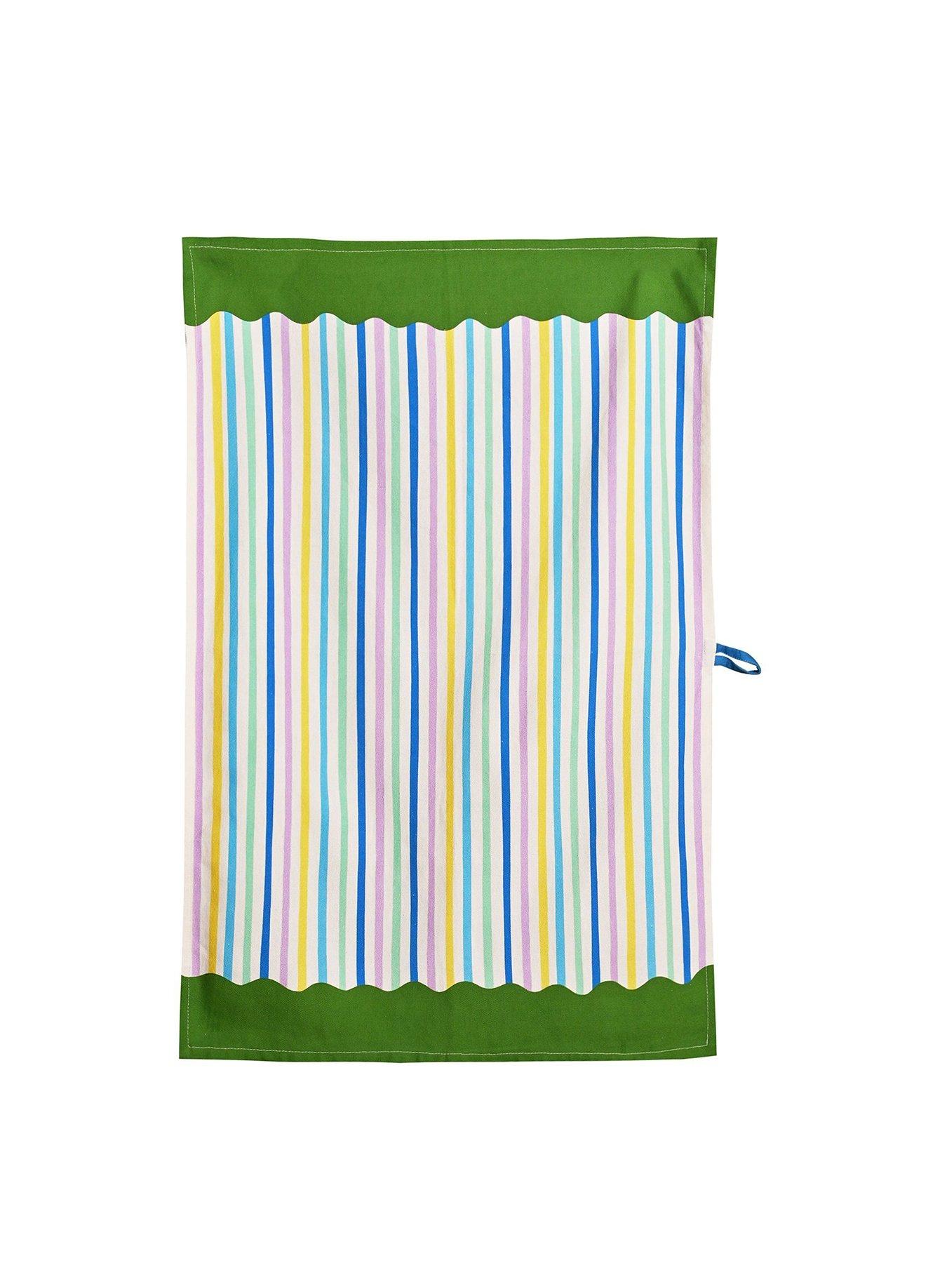  image of hestia-raspberry-blossom-set-of-3-cotton-tea-towels