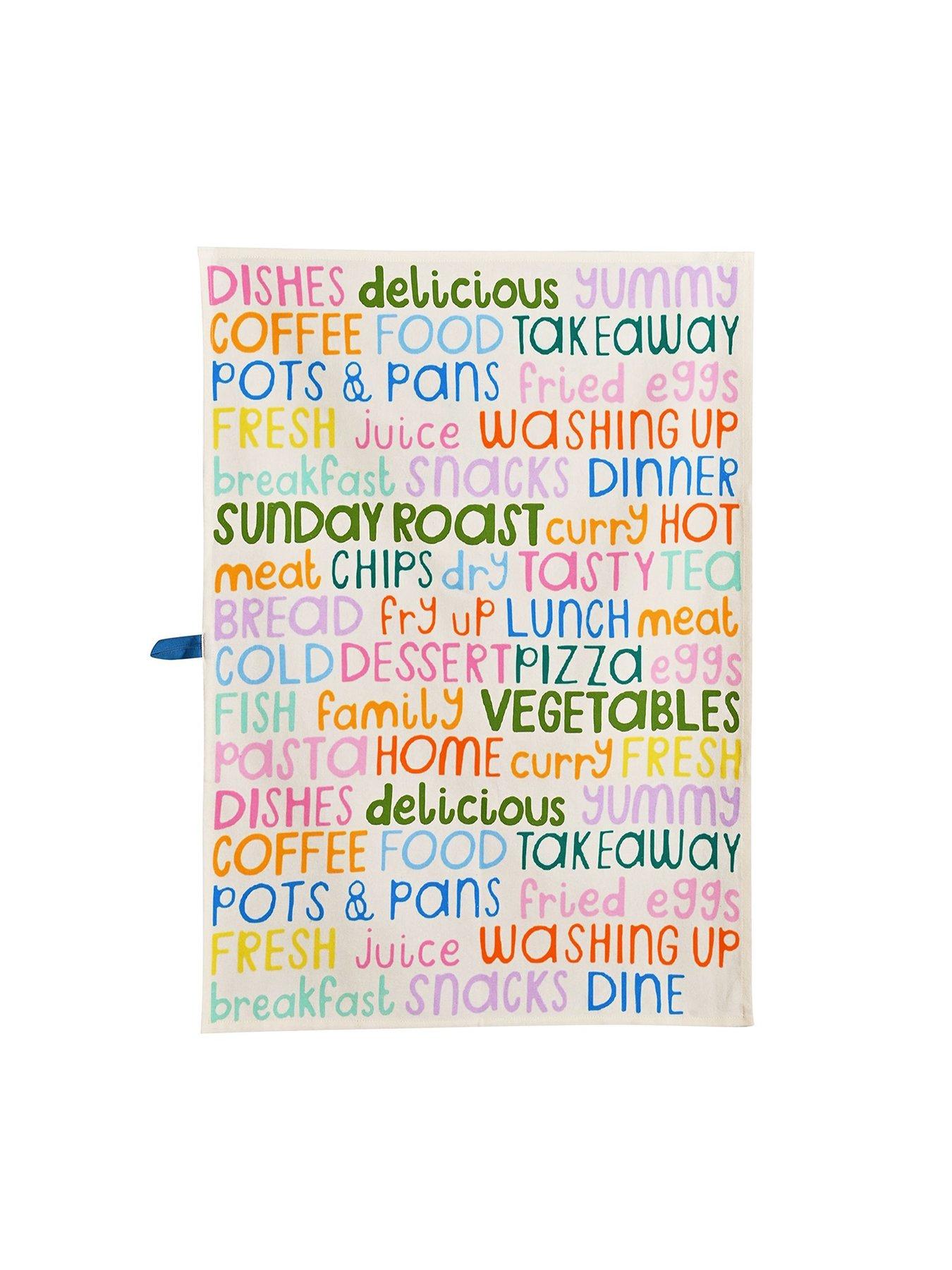  image of hestia-raspberry-blossom-set-of-3-cotton-tea-towels