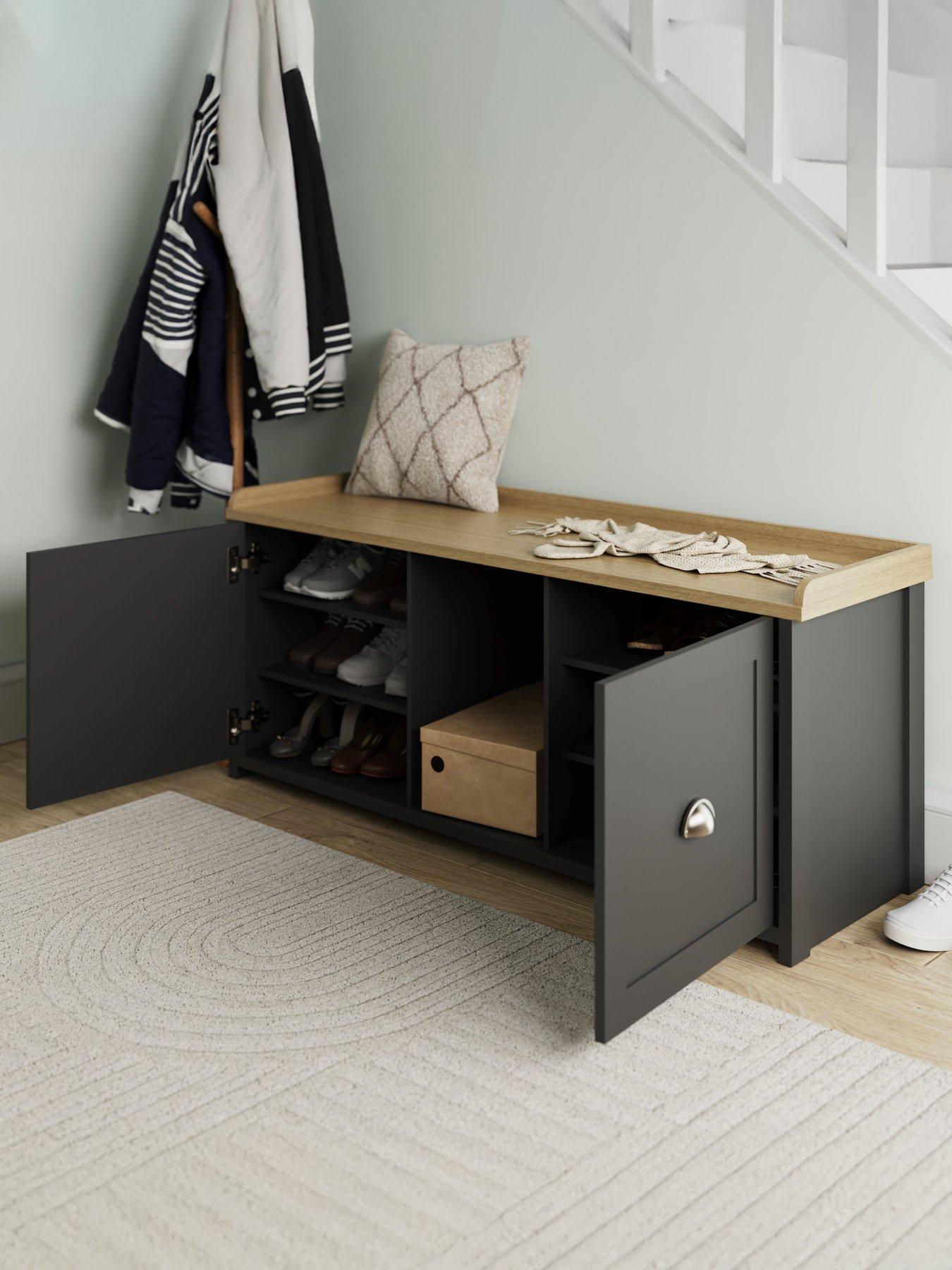  image of gfw-lancaster-2-door-shoe-bench