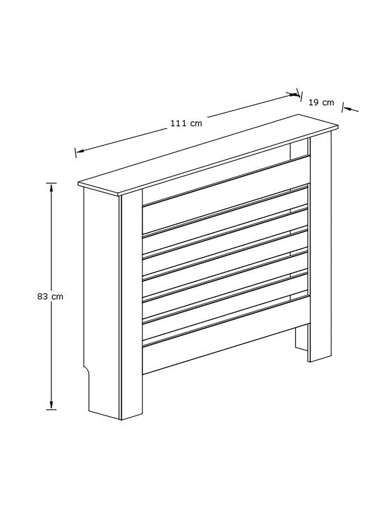 Image 6 of 6 of GFW Cleo Radiator Cover - Medium&nbsp;- White - FSC&reg; Certified