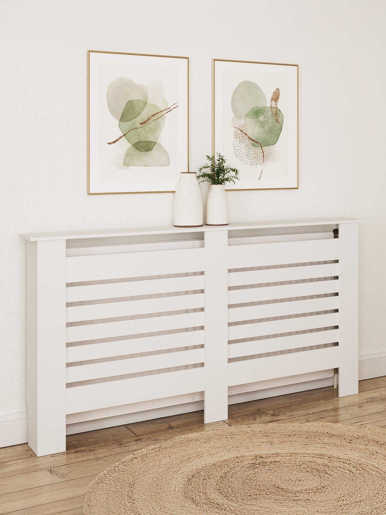 Image 1 of 6 of GFW Cleo Radiator Cover - Large&nbsp;- White - FSC&reg; Certified