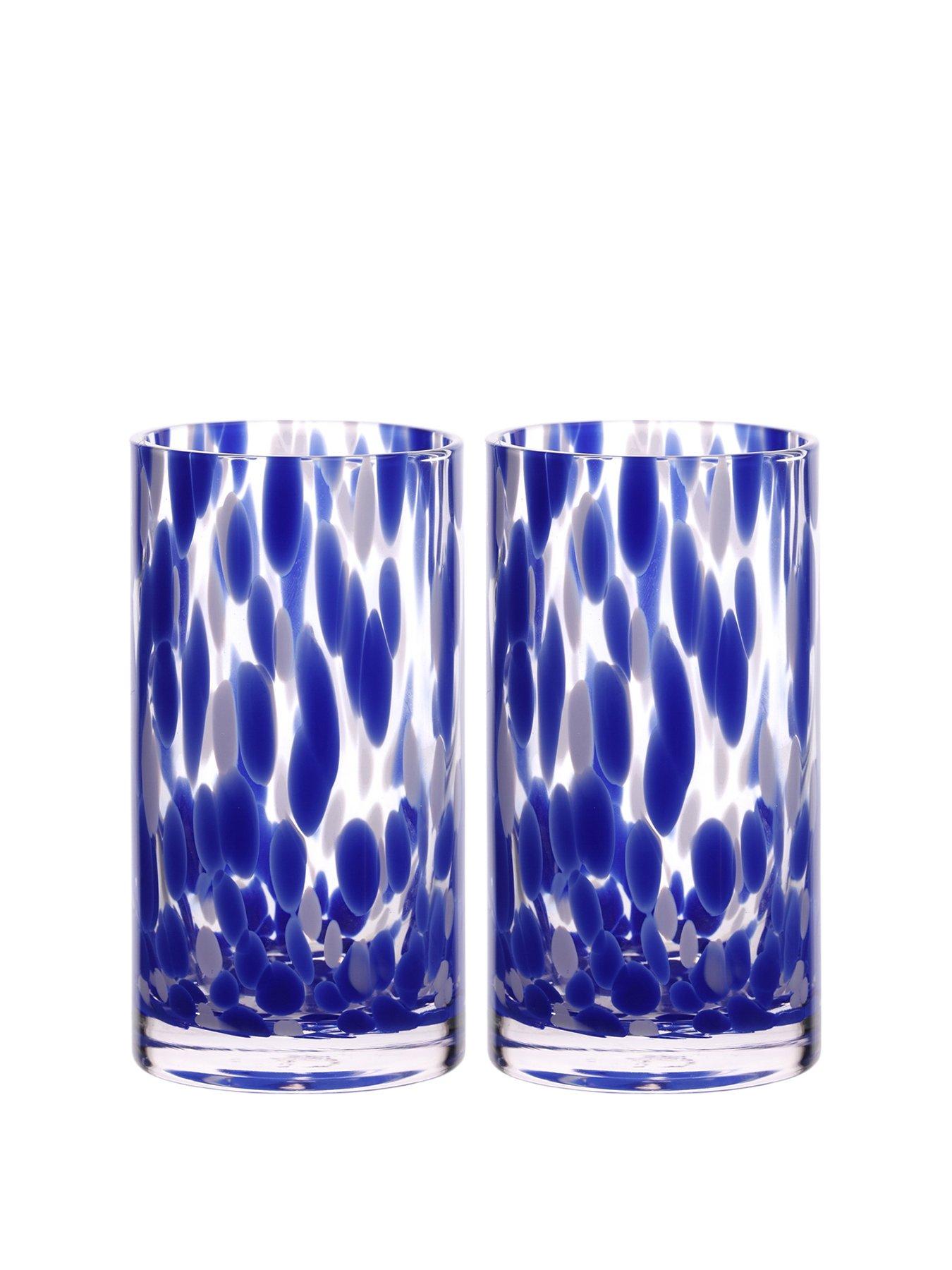  image of hestia-blue-tortoise-shell-hi-ball-glass-set-of-2