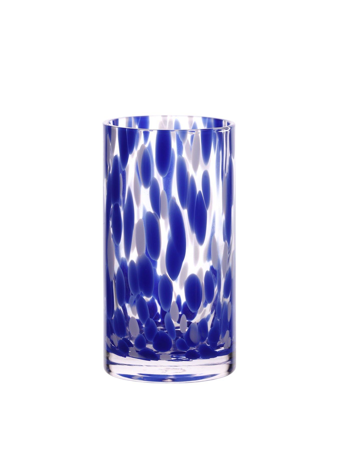  image of hestia-blue-tortoise-shell-hi-ball-glass-set-of-2