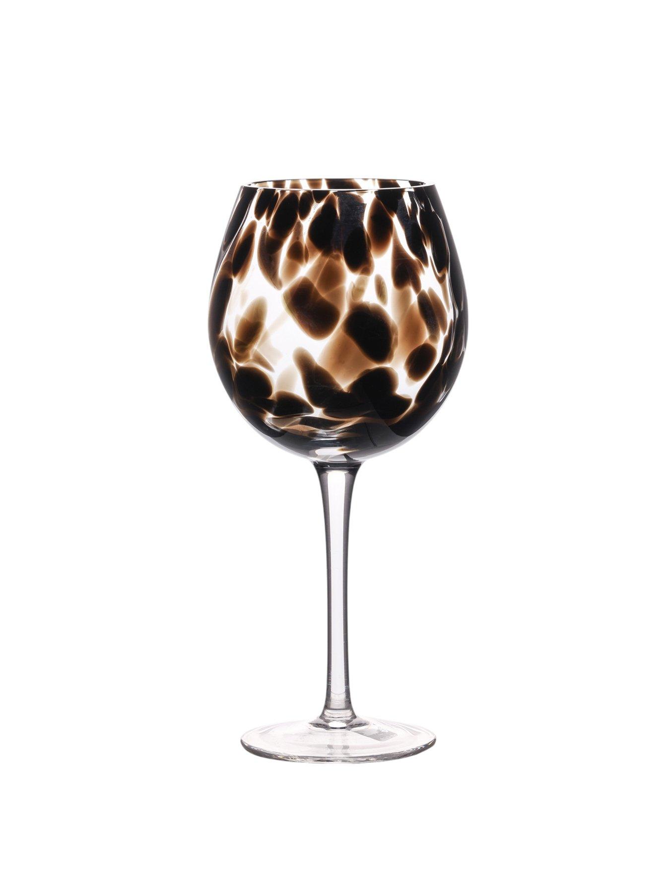  image of hestia-dark-brown-tortoise-shell-wine-glass-set-of-2