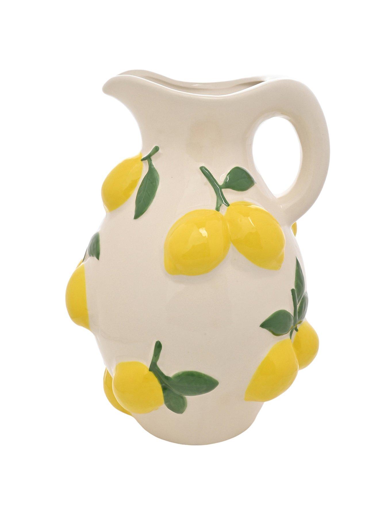 stillFront image of hestia-white-jug-vase-with-lemons