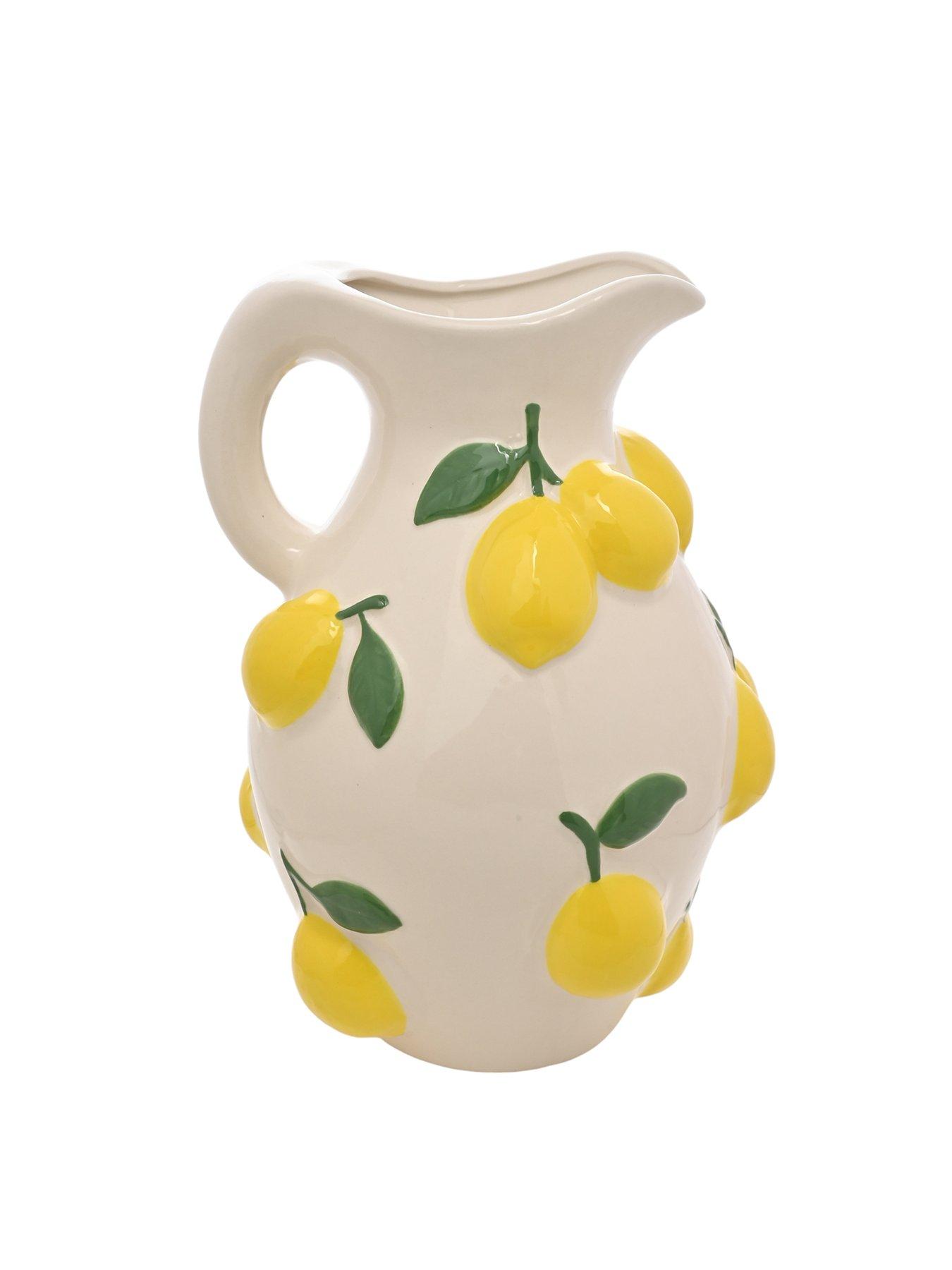  image of hestia-white-jug-vase-with-lemons