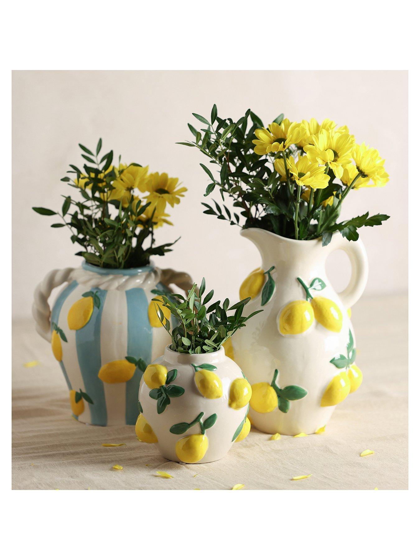 image of hestia-white-jug-vase-with-lemons