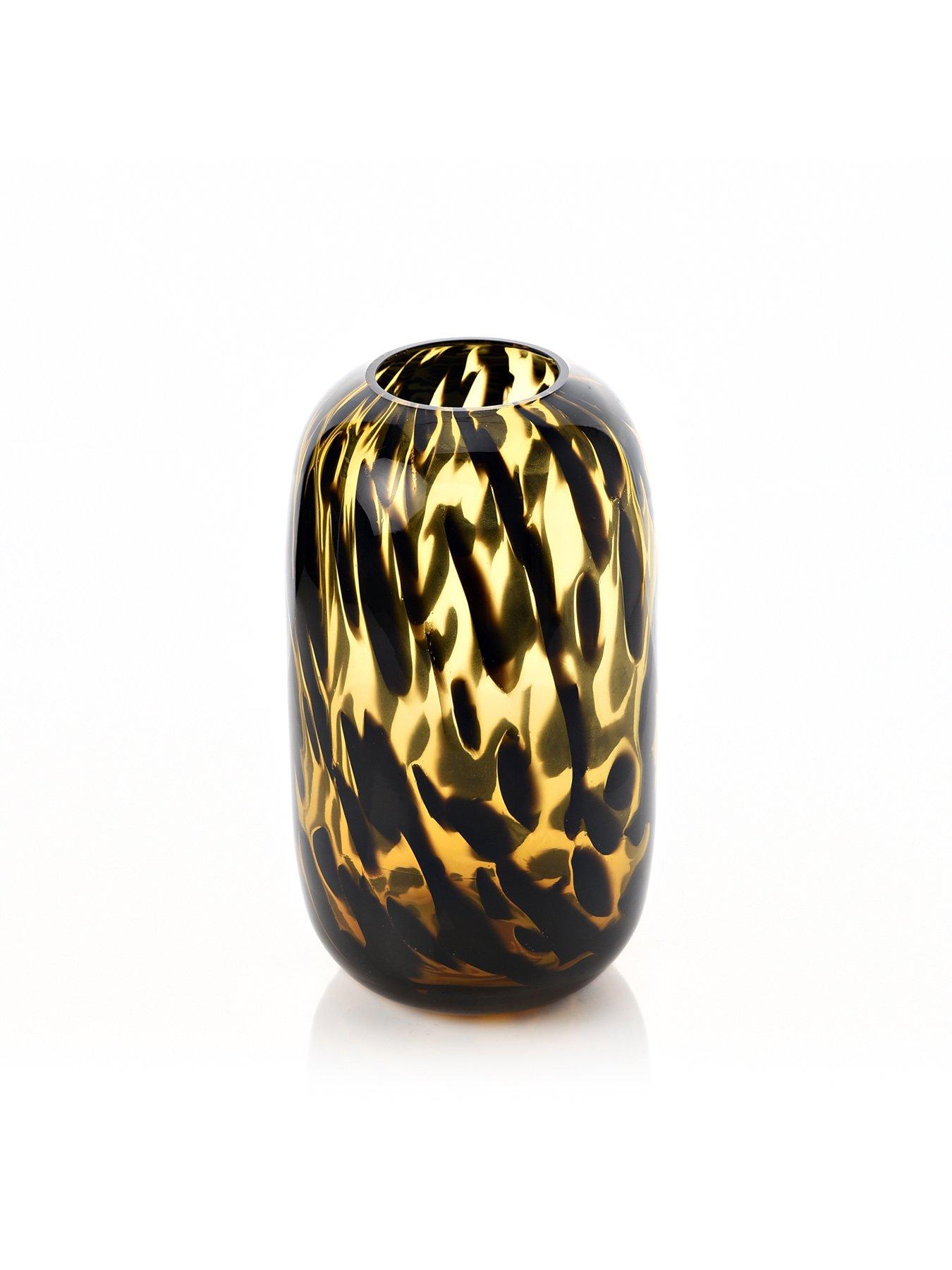  image of hestia-tortoise-shell-glass-vase