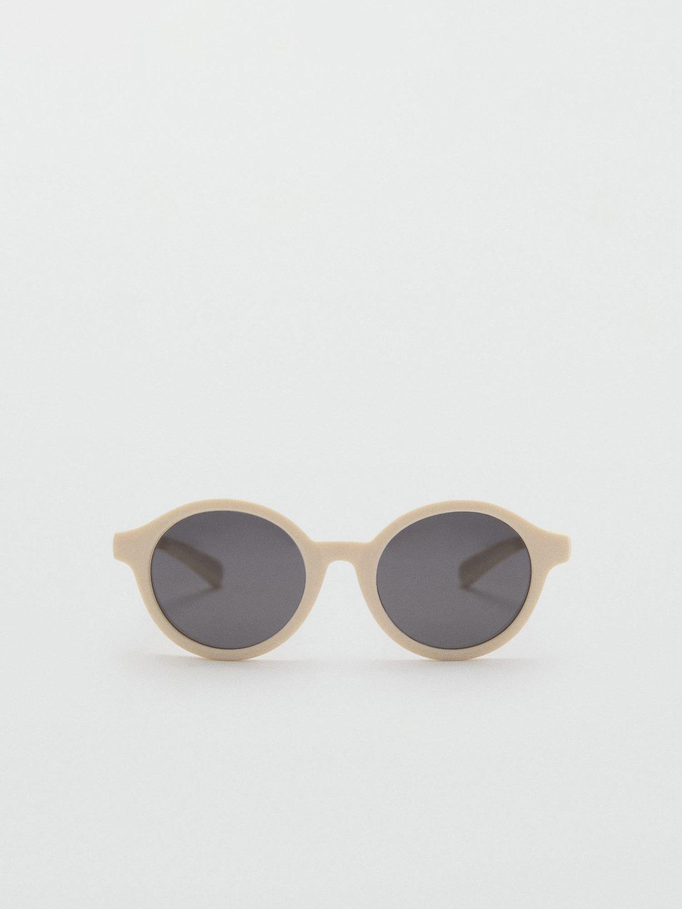  image of mango-younger-boys-round-sunglasses-light-yellow
