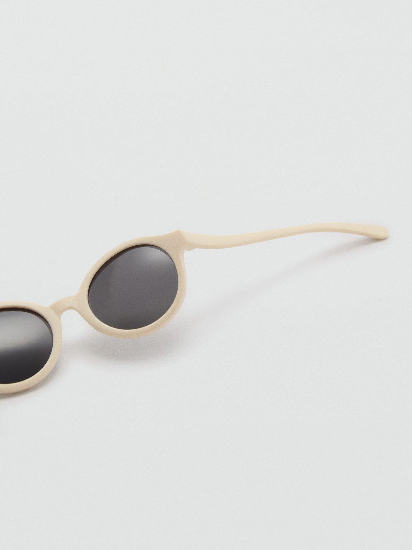  image of mango-younger-boys-round-sunglasses-light-yellow