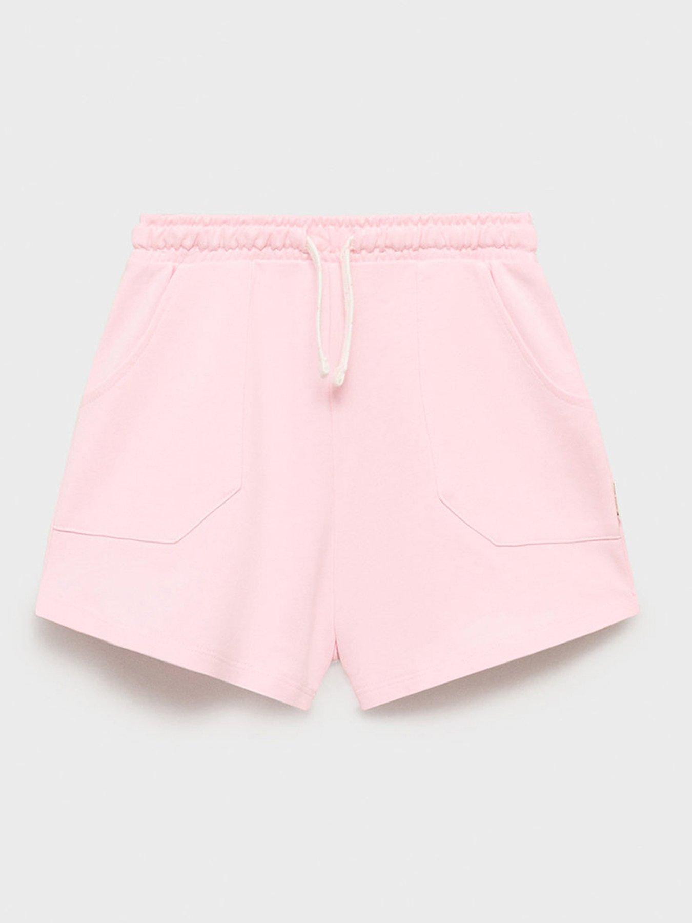 mango-girls-jersey-shorts-pink