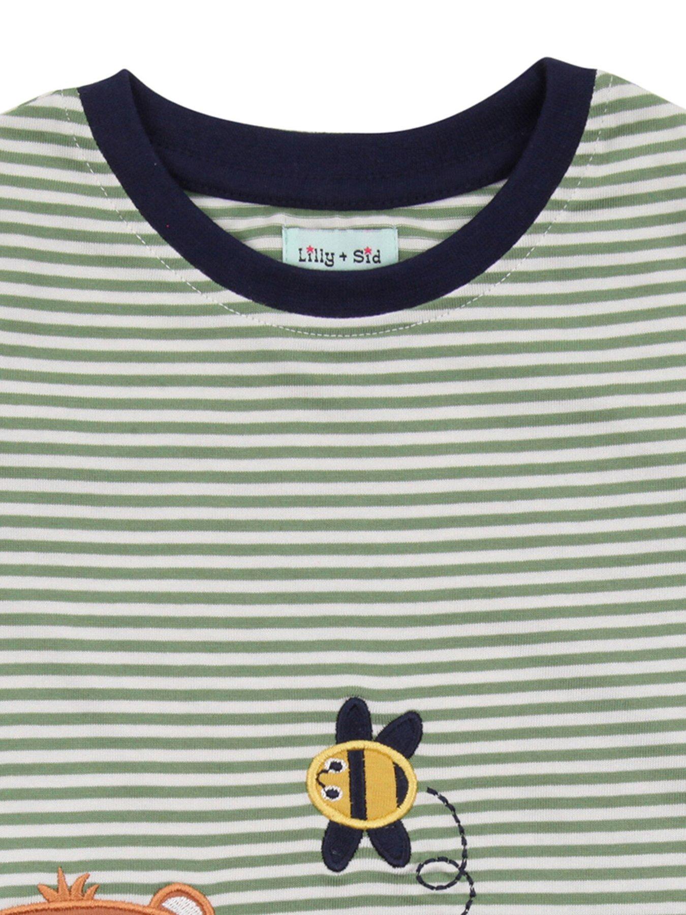  image of lilly-sid-boys-amp-busy-stripe-t-shirt-green