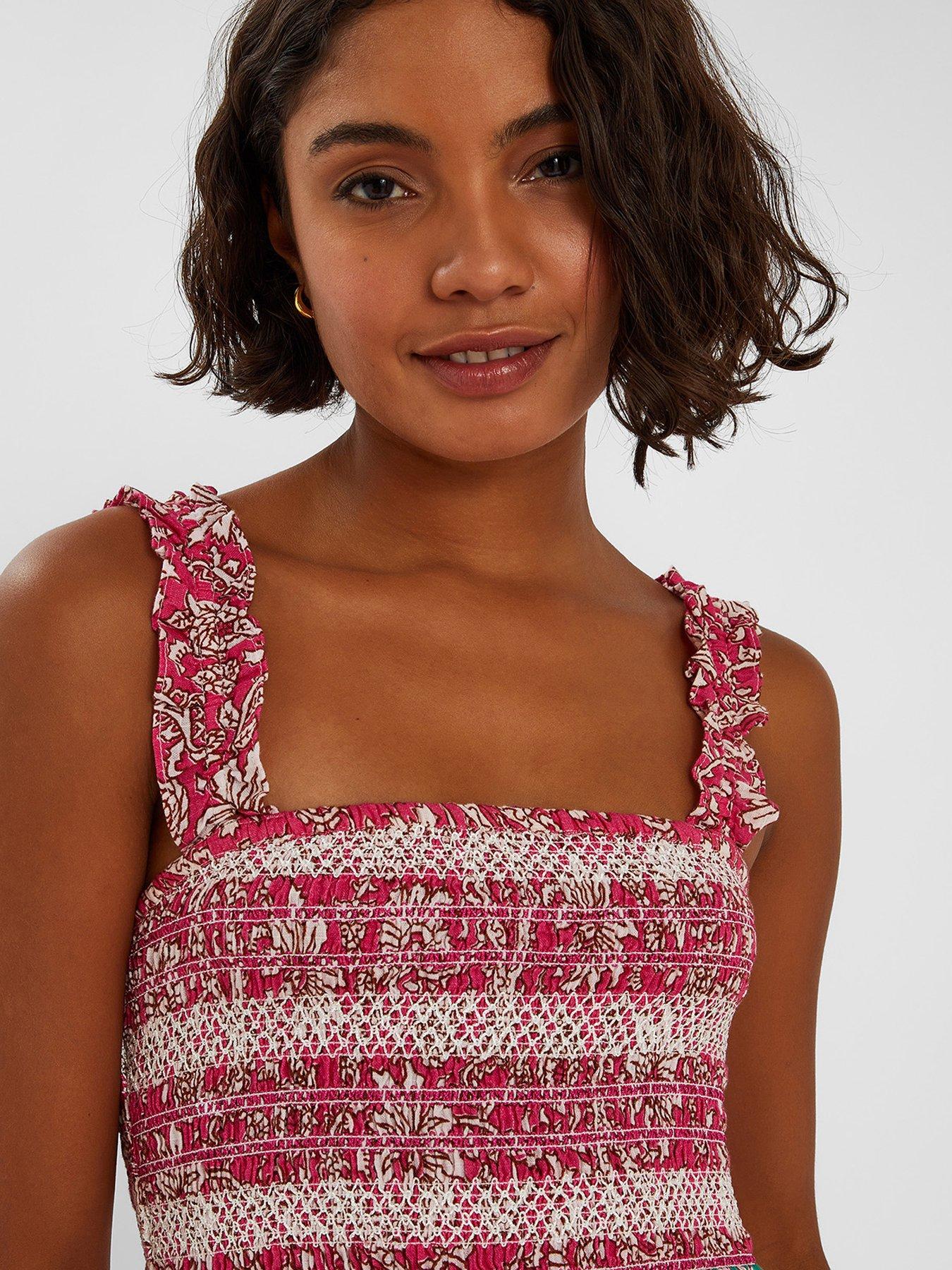  image of accessorize-paisley-tiered-maxi-dress-multi