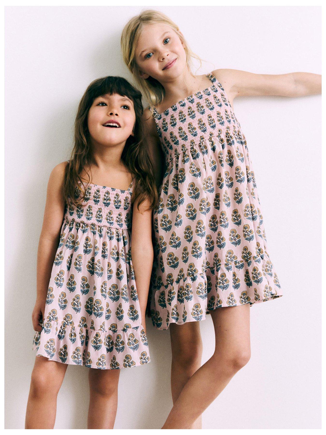 mango-girls-printed-shirred-strappy-dress-pink