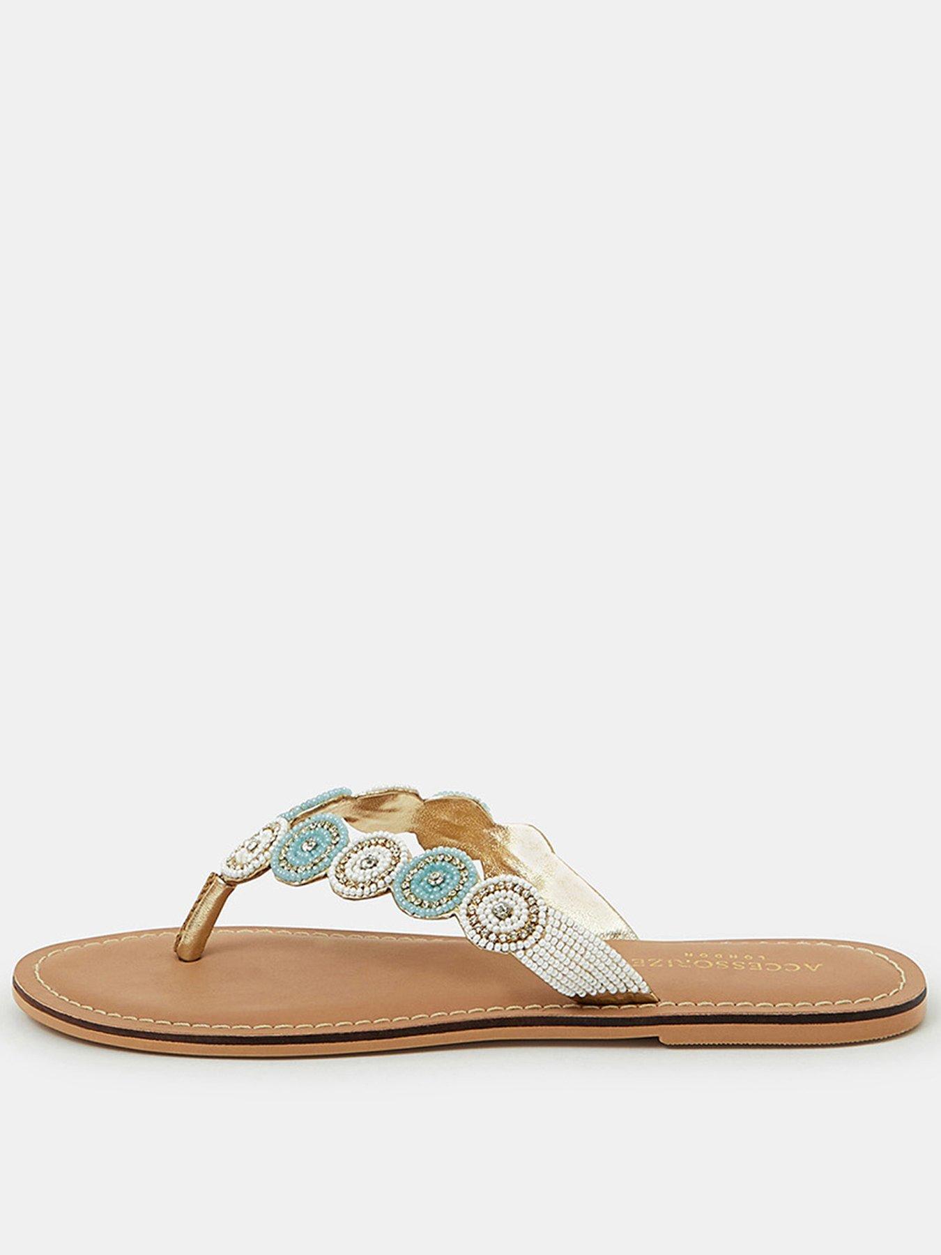 accessorize-beaded-circle-thong-sandals-nbsp--white