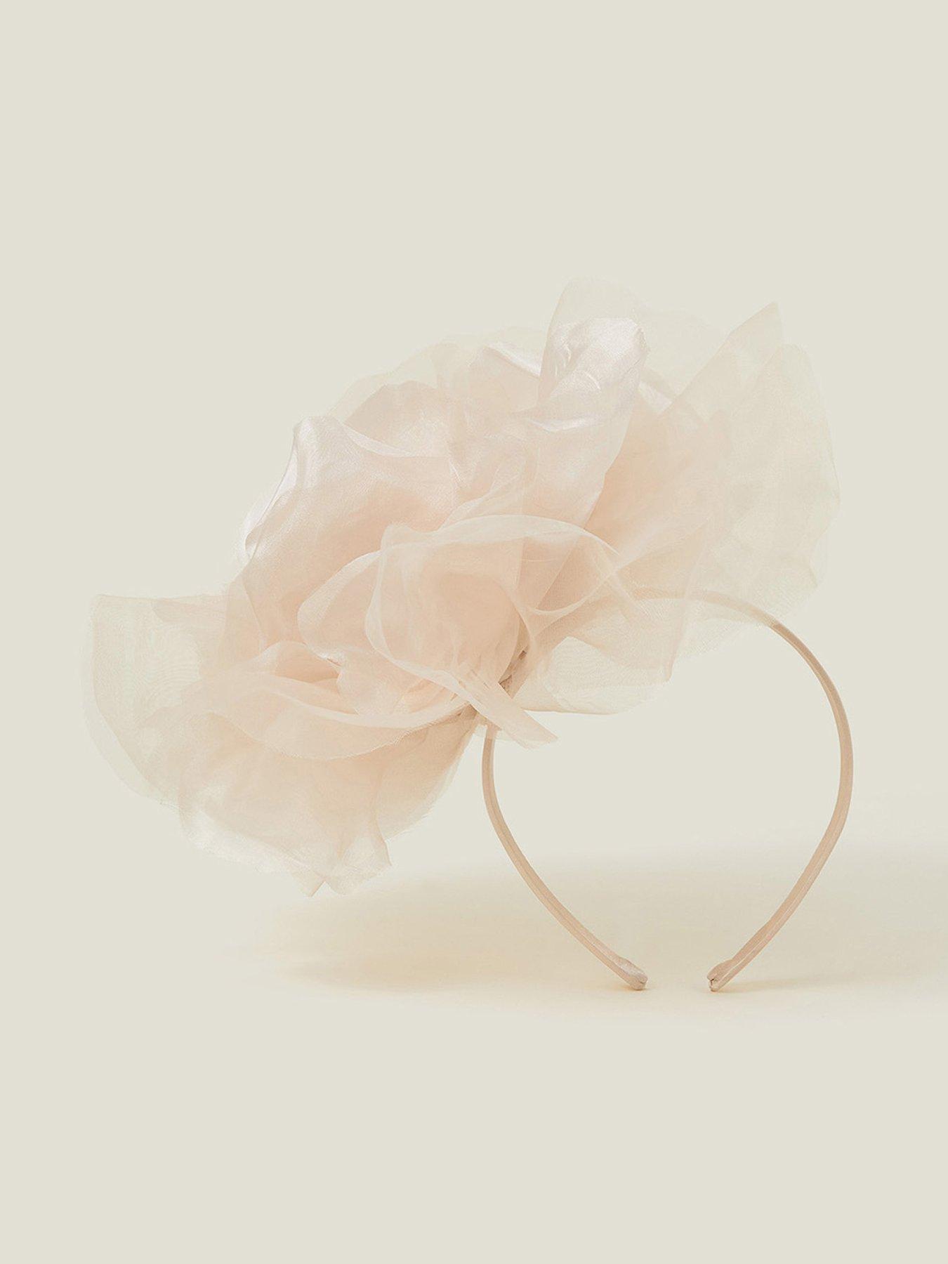 Image 1 of 4 of Accessorize Connie Corsage Headband - Champagne