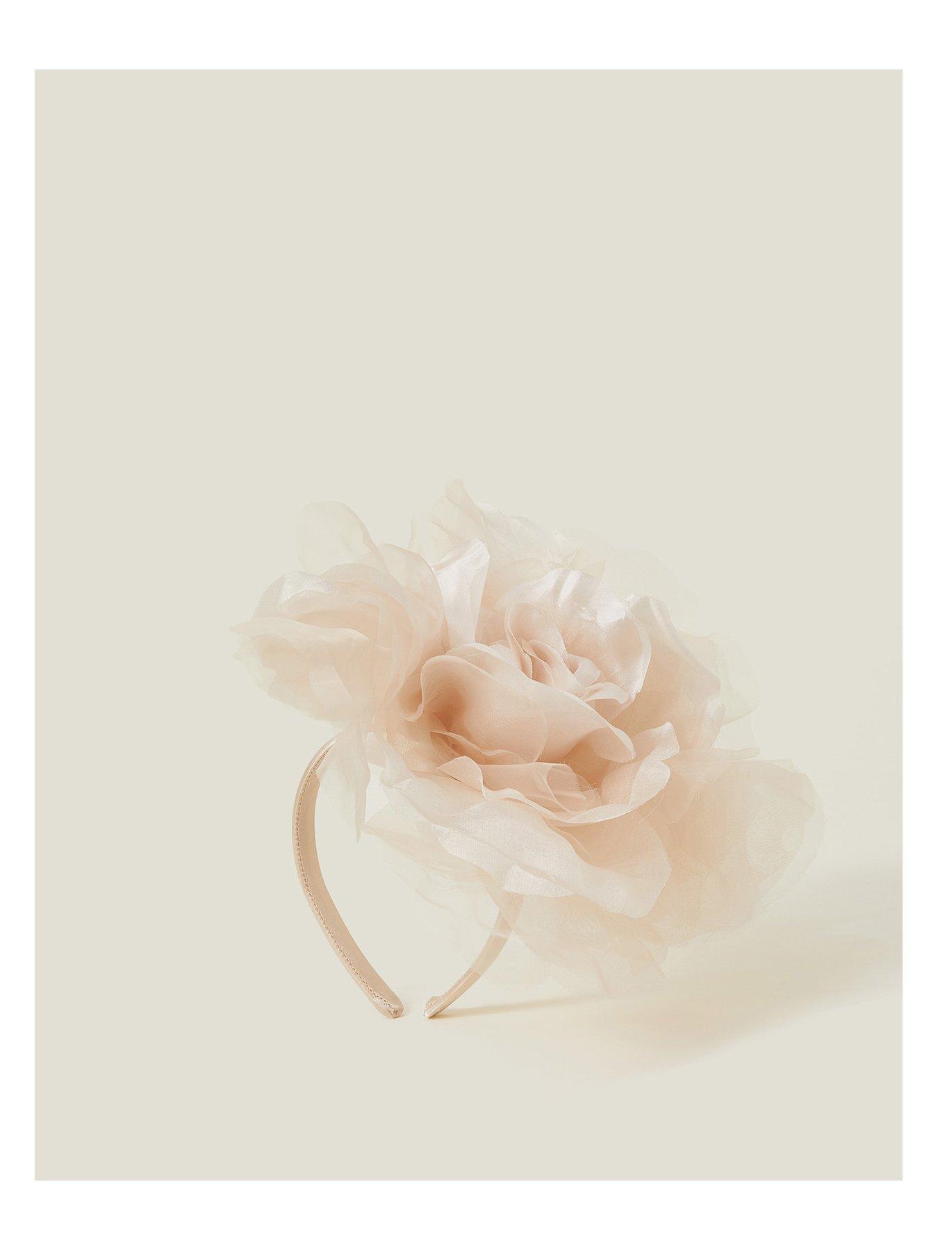 Image 3 of 4 of Accessorize Connie Corsage Headband - Champagne