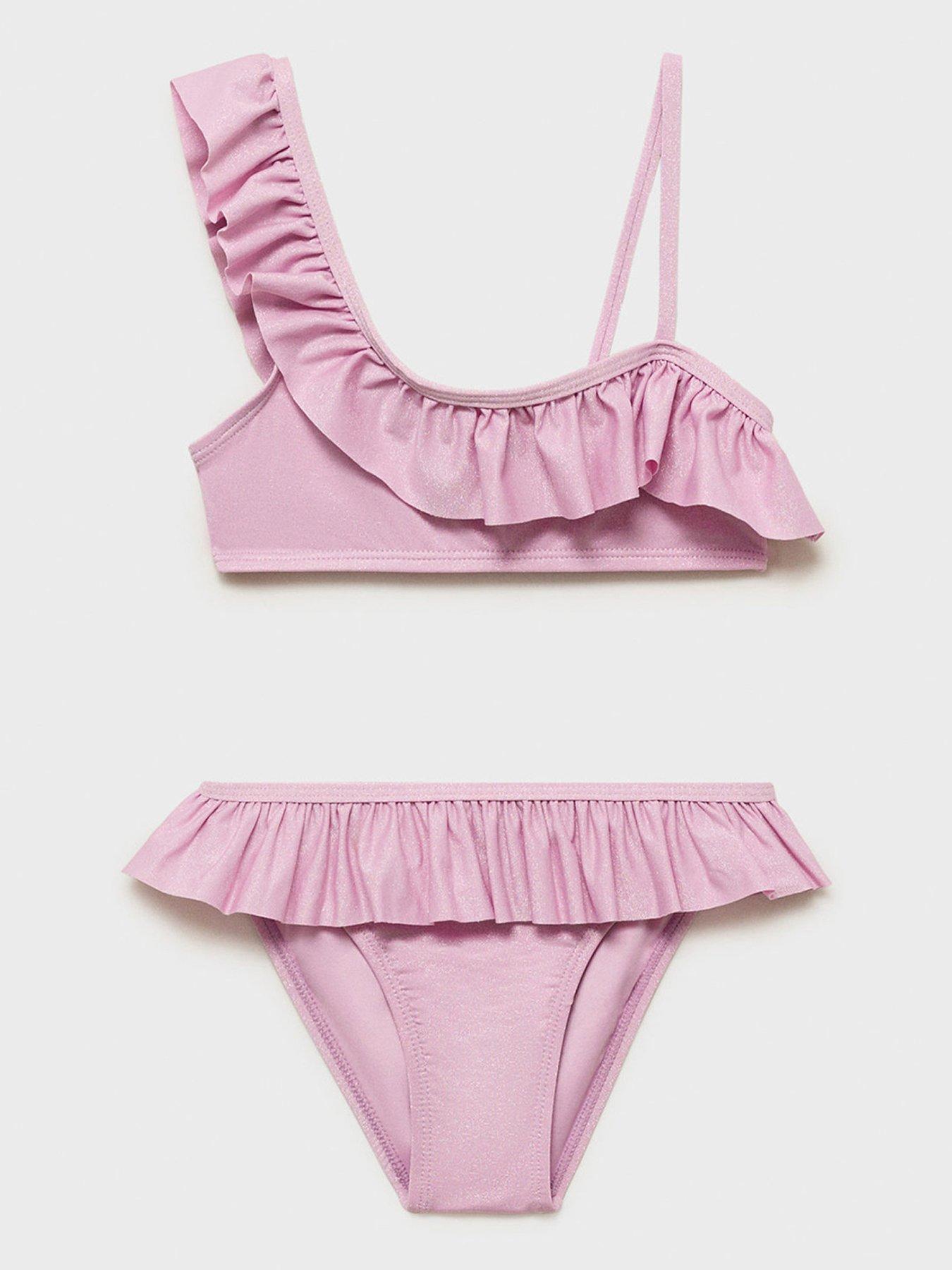 mango-girls-frill-bikini-pink