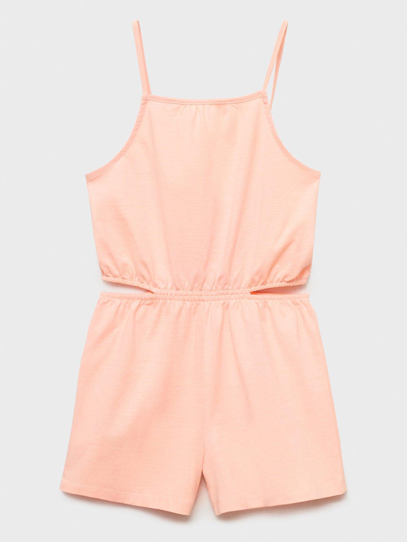 mango-girls-cutout-playsuit-orange