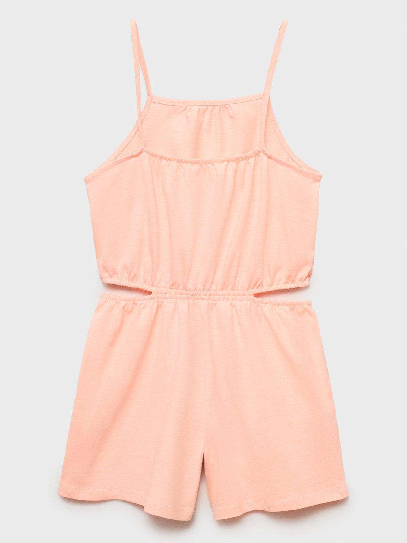 mango-girls-cutout-playsuit-orange