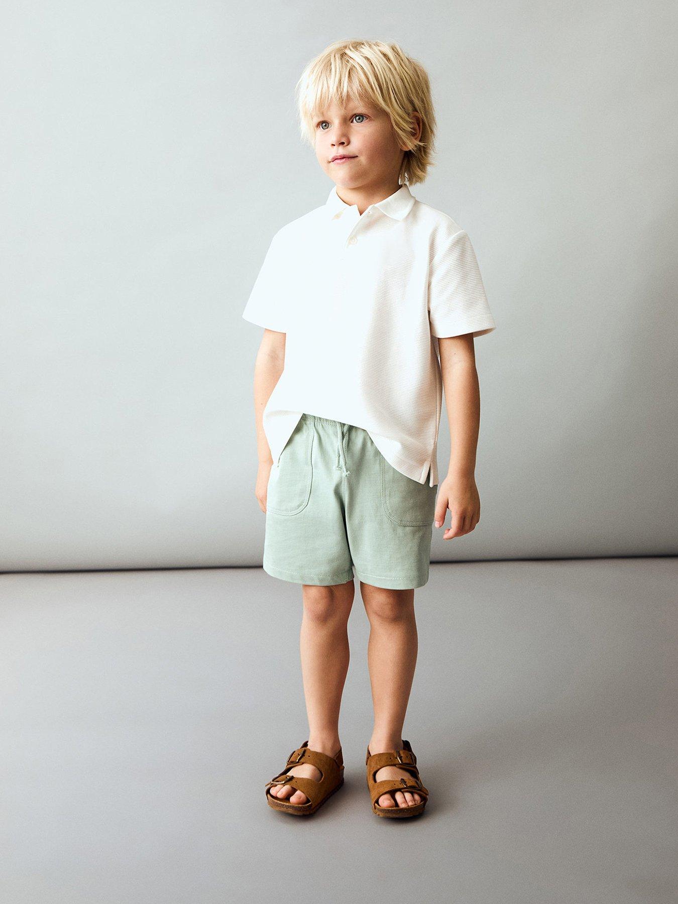  image of mango-younger-boys-sweat-shorts-green