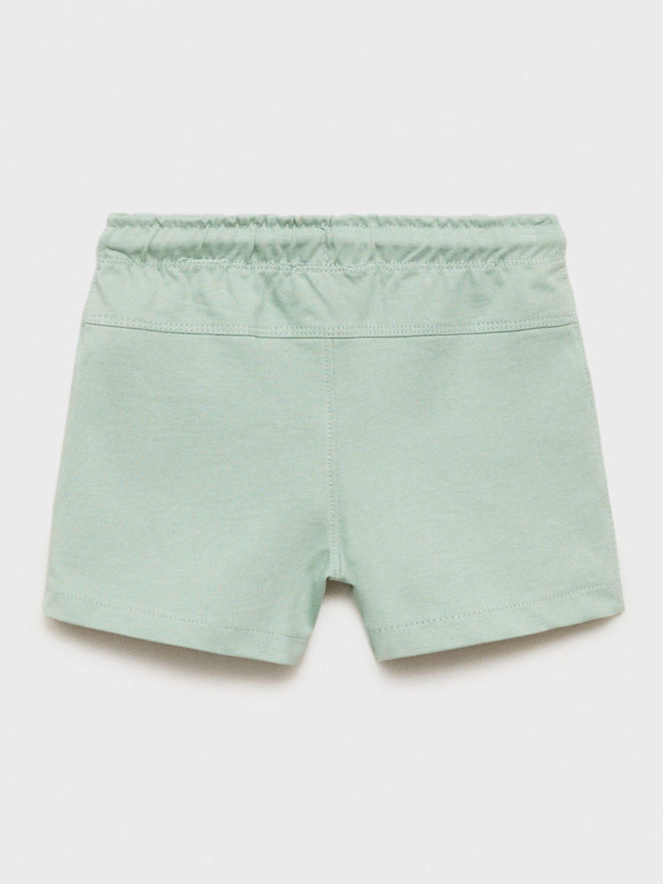  image of mango-younger-boys-sweat-shorts-green