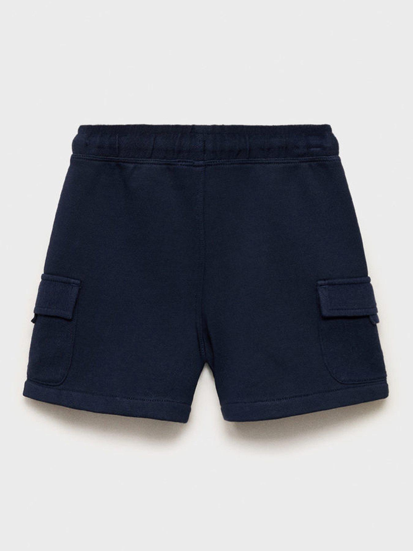 image of mango-younger-boys-cargo-sweat-shorts-navy