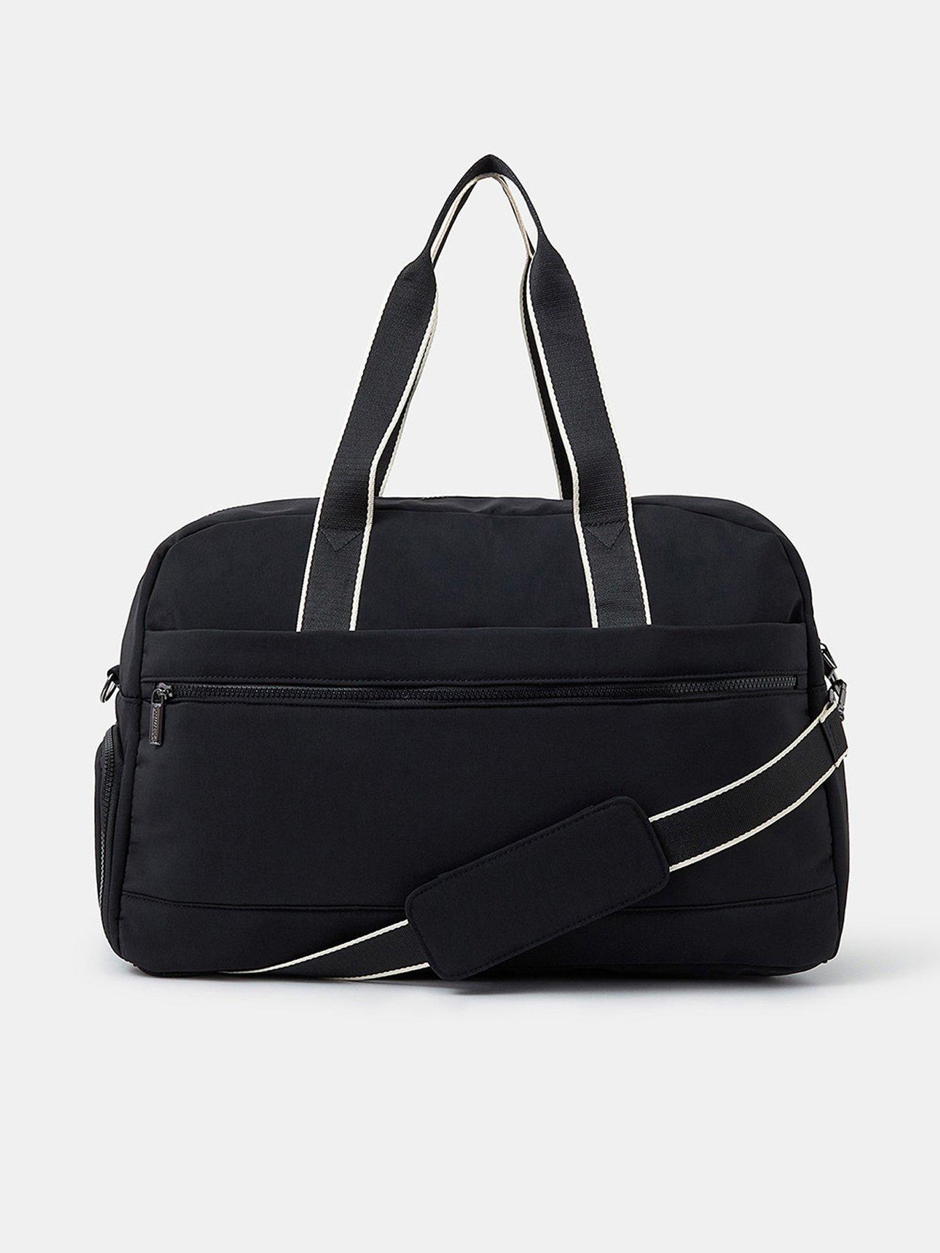  image of accessorize-large-nylon-weekender-black