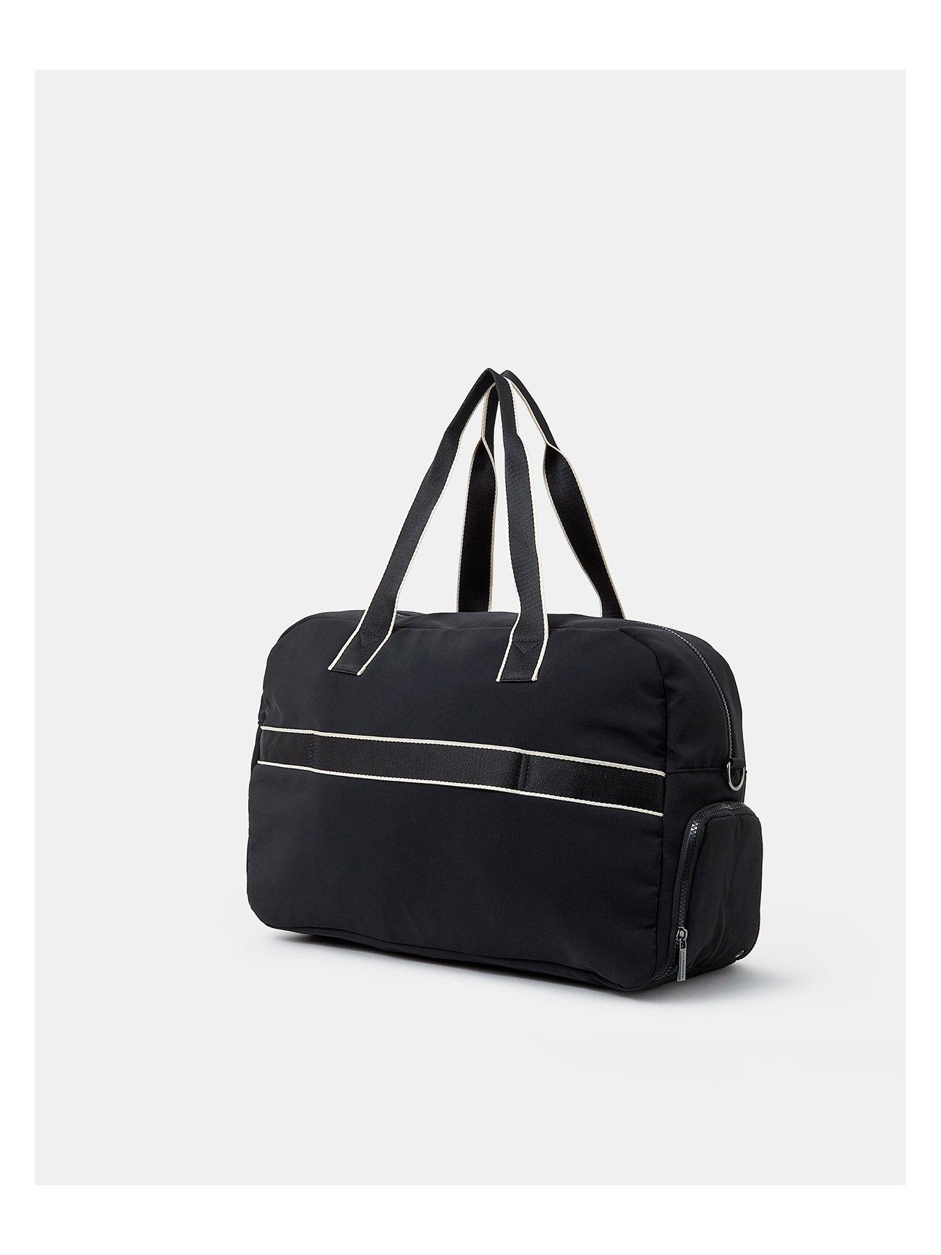  image of accessorize-large-nylon-weekender-black