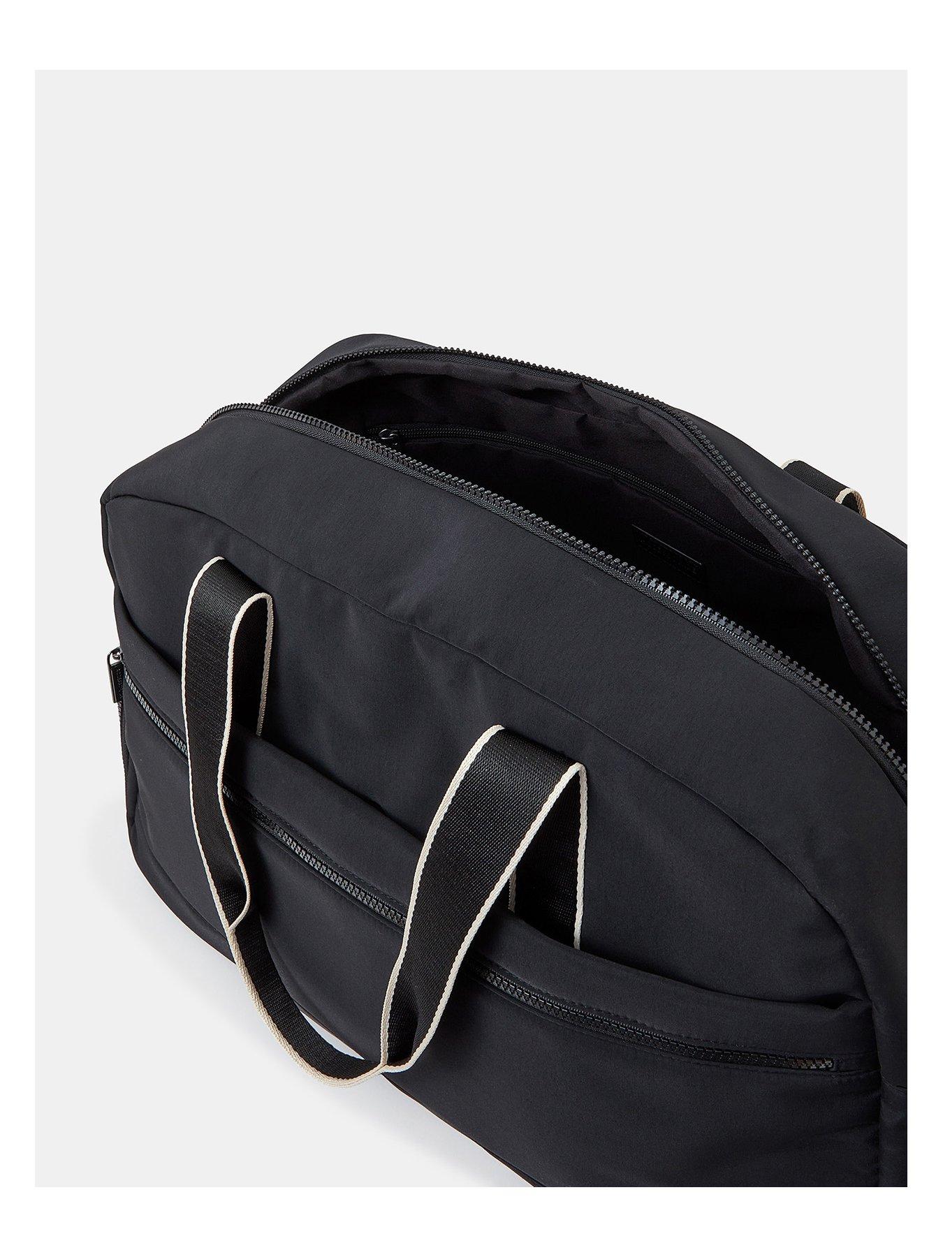  image of accessorize-large-nylon-weekender-black
