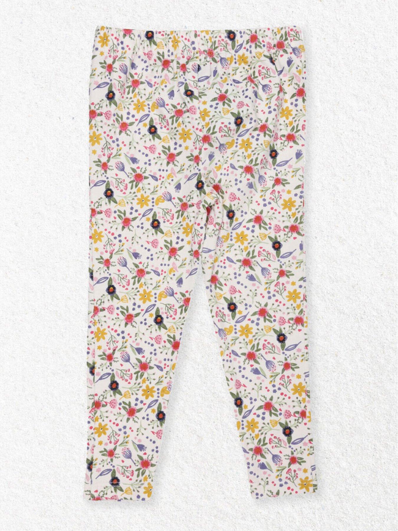  image of lilly-sid-girls-horse-amp-floral-print-2-pack-leggings-multi