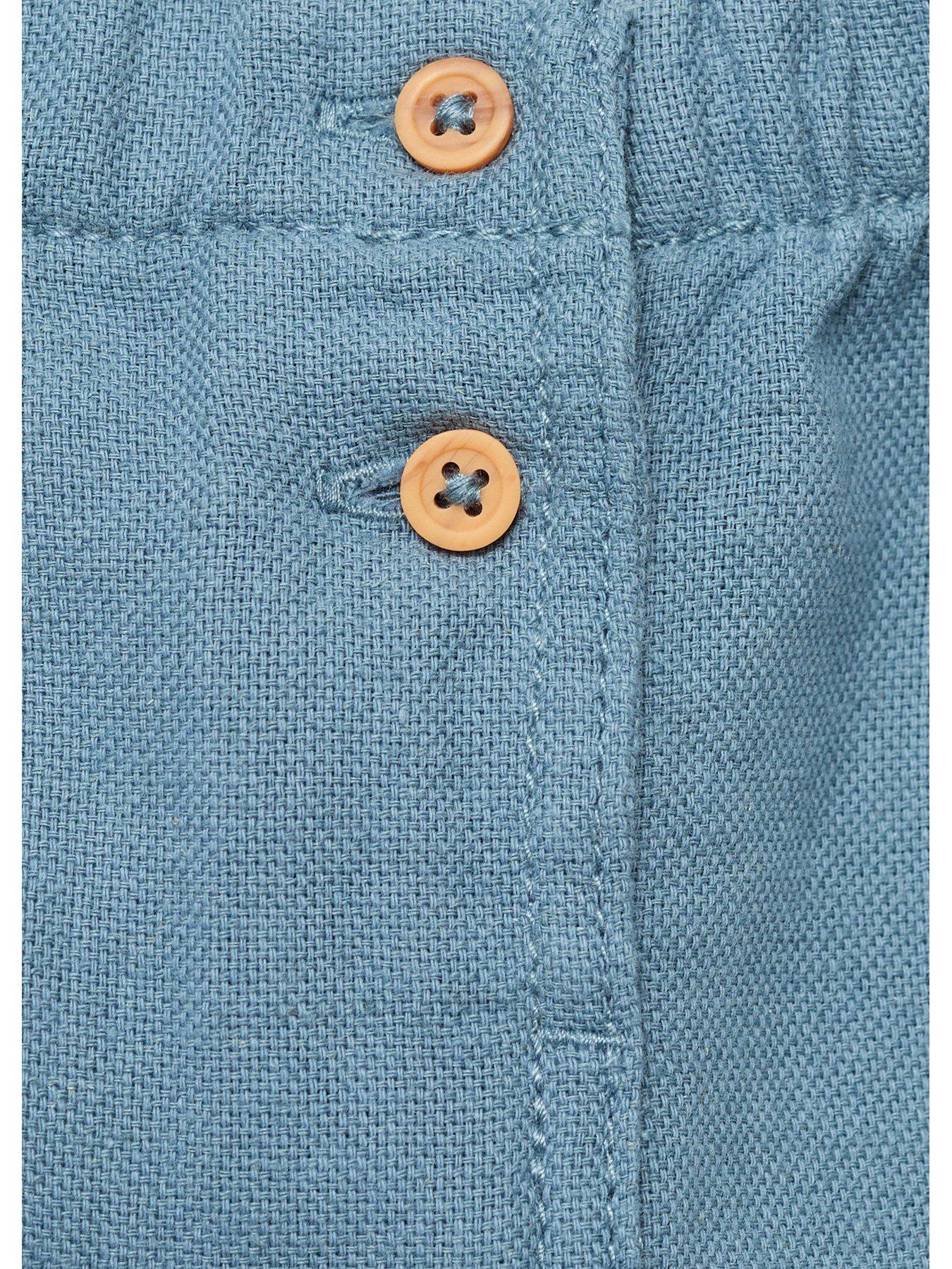  image of mango-baby-boys-woven-shorts-green