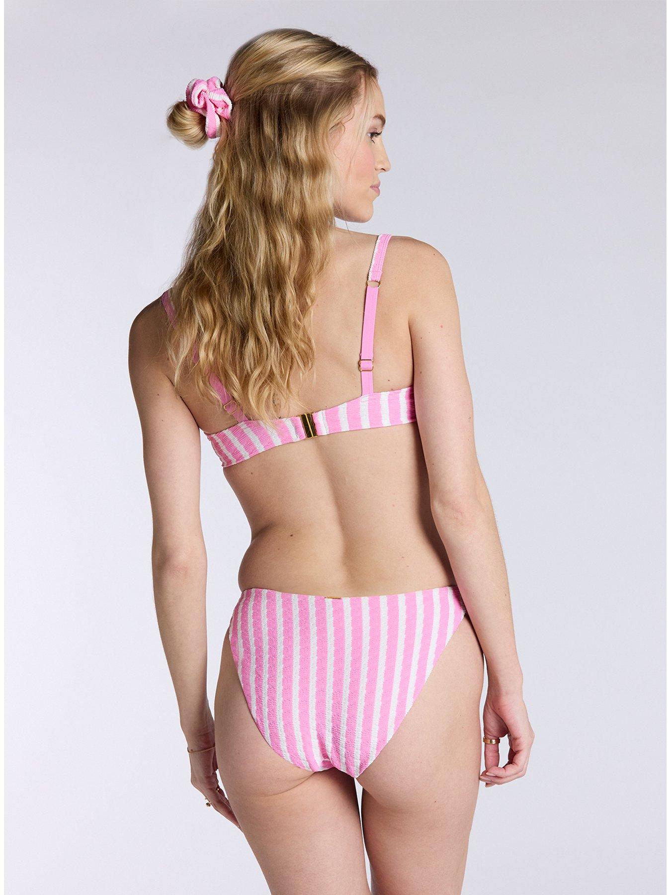  image of boux-avenue-jamaica-stripe-bikini-brief-pink-mix