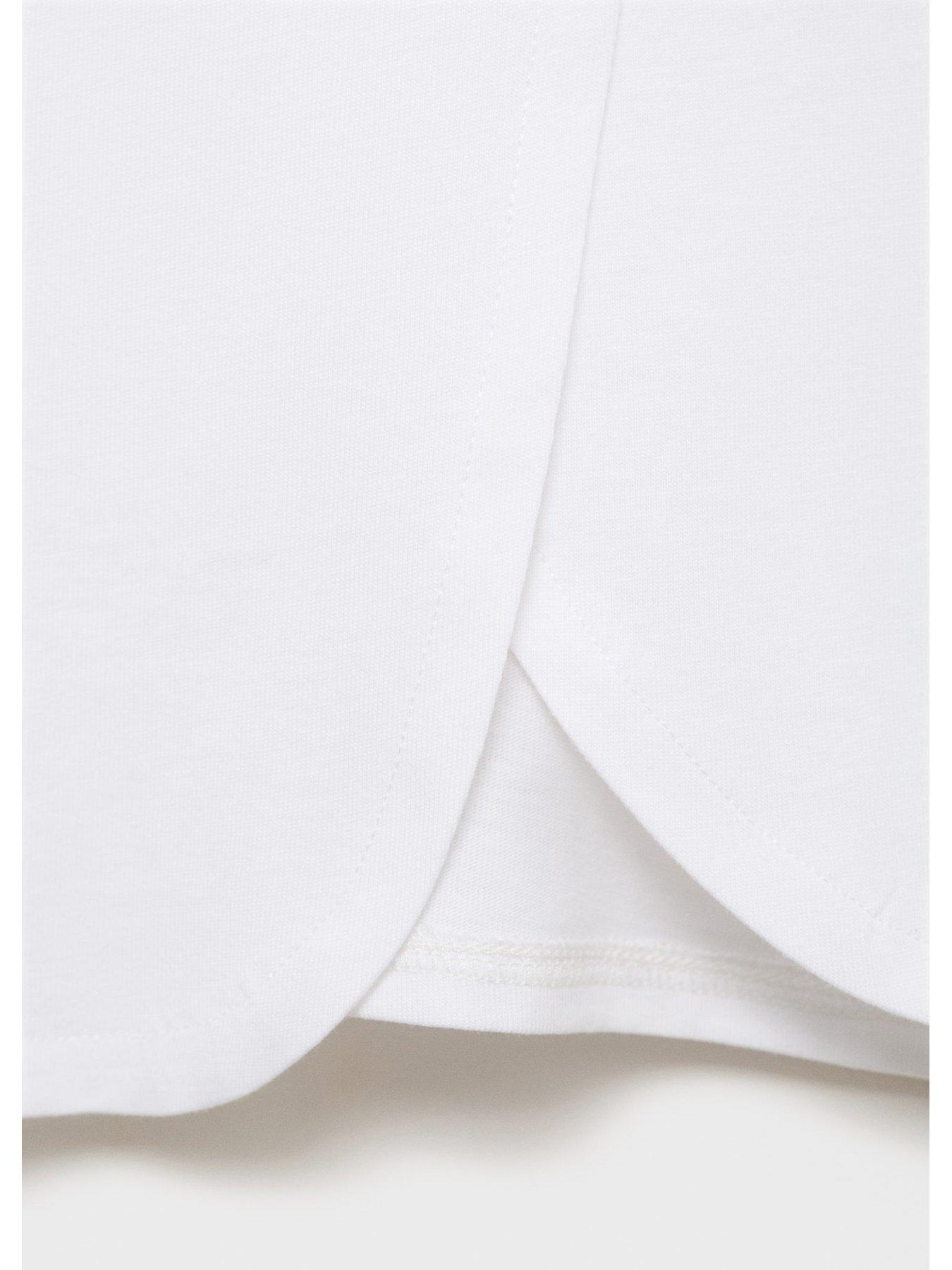  image of mango-younger-girls-lemonade-short-sleeve-t-shirt-light-cream-light-cream