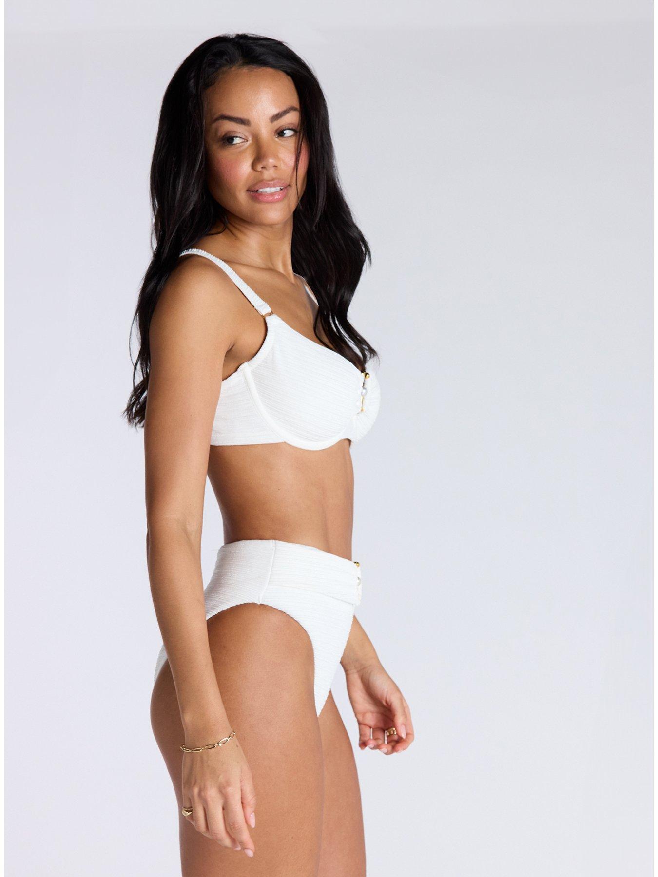  image of boux-avenue-mirada-pearl-balconette-bikini-top-white