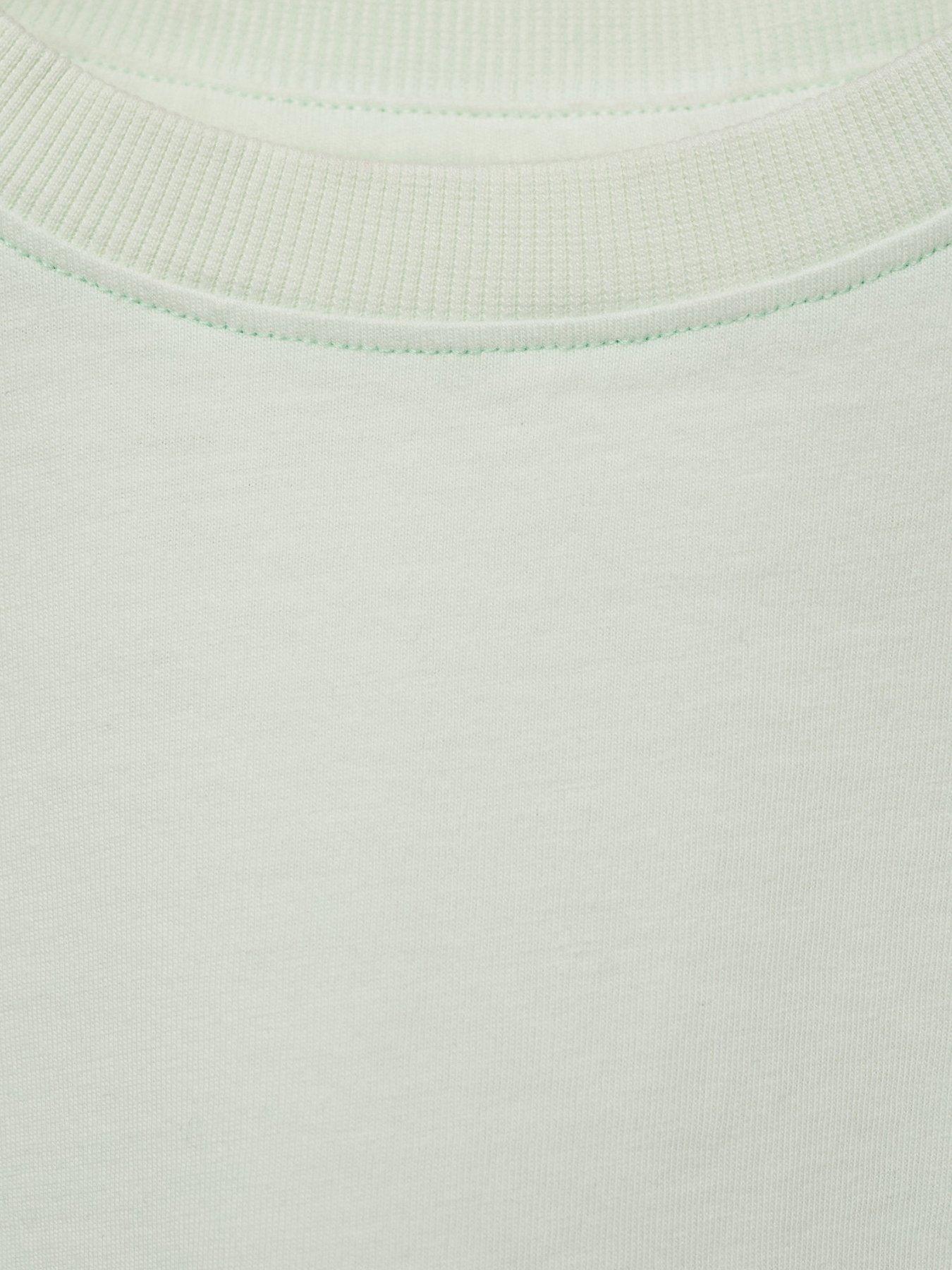  image of mango-boys-dip-dye-short-sleeve-tshirt-light-green