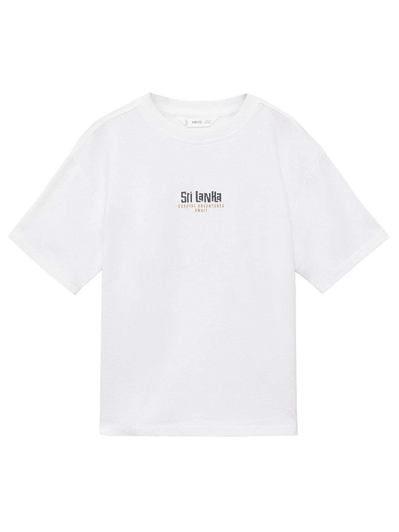 Mango Boys Sri Lanka Short Sleeve T-Shirt - Light Cream