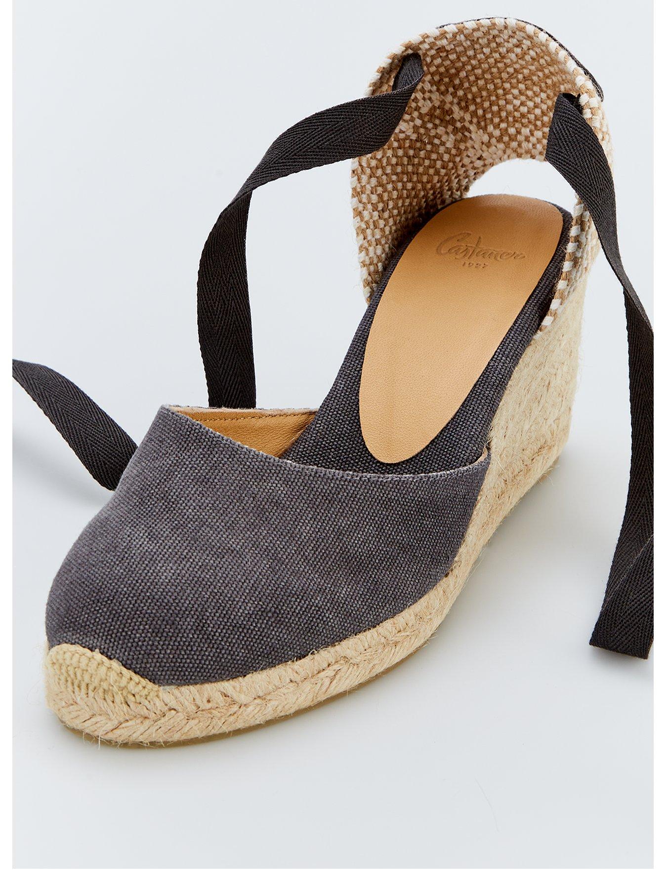 Image 2 of 5 of CASTANER Carina Wedge Espadrille - Charcoal